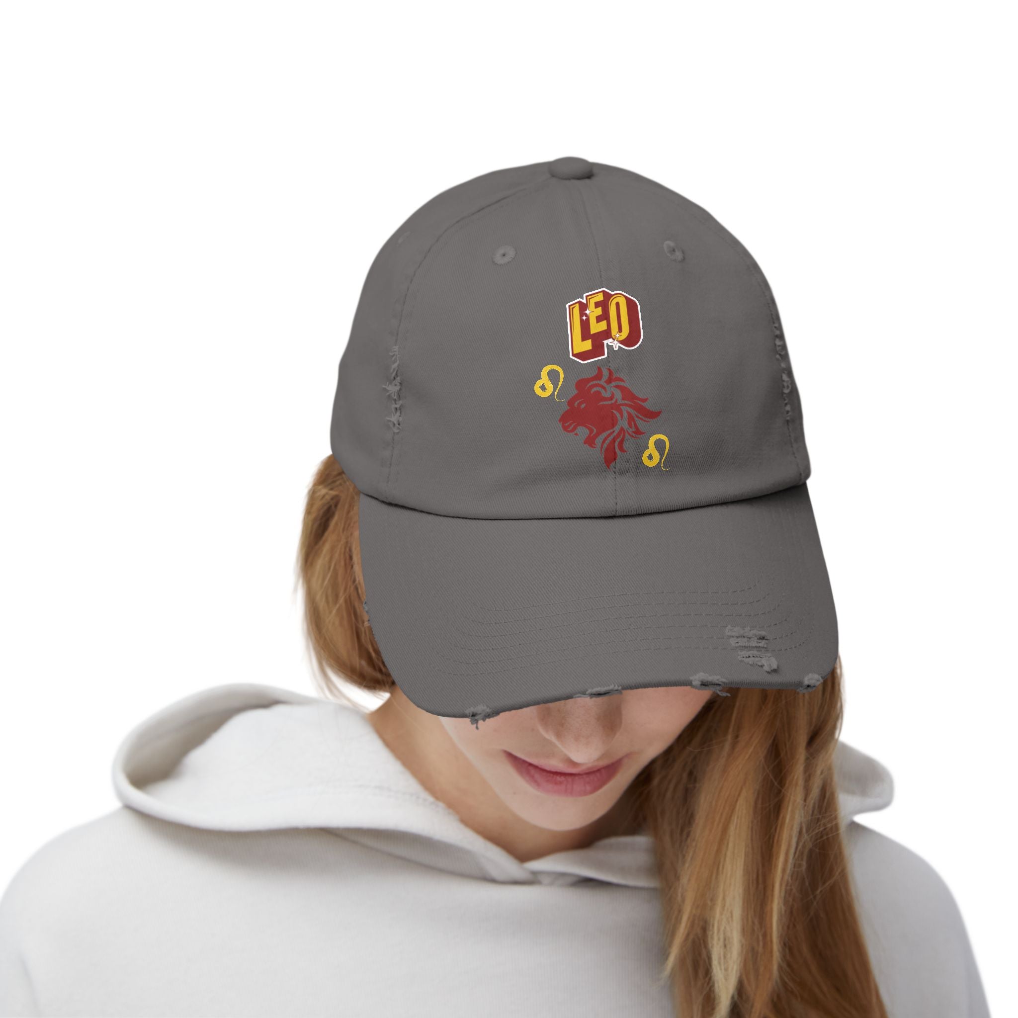 SABAS Leo Zodiac Distressed Cap