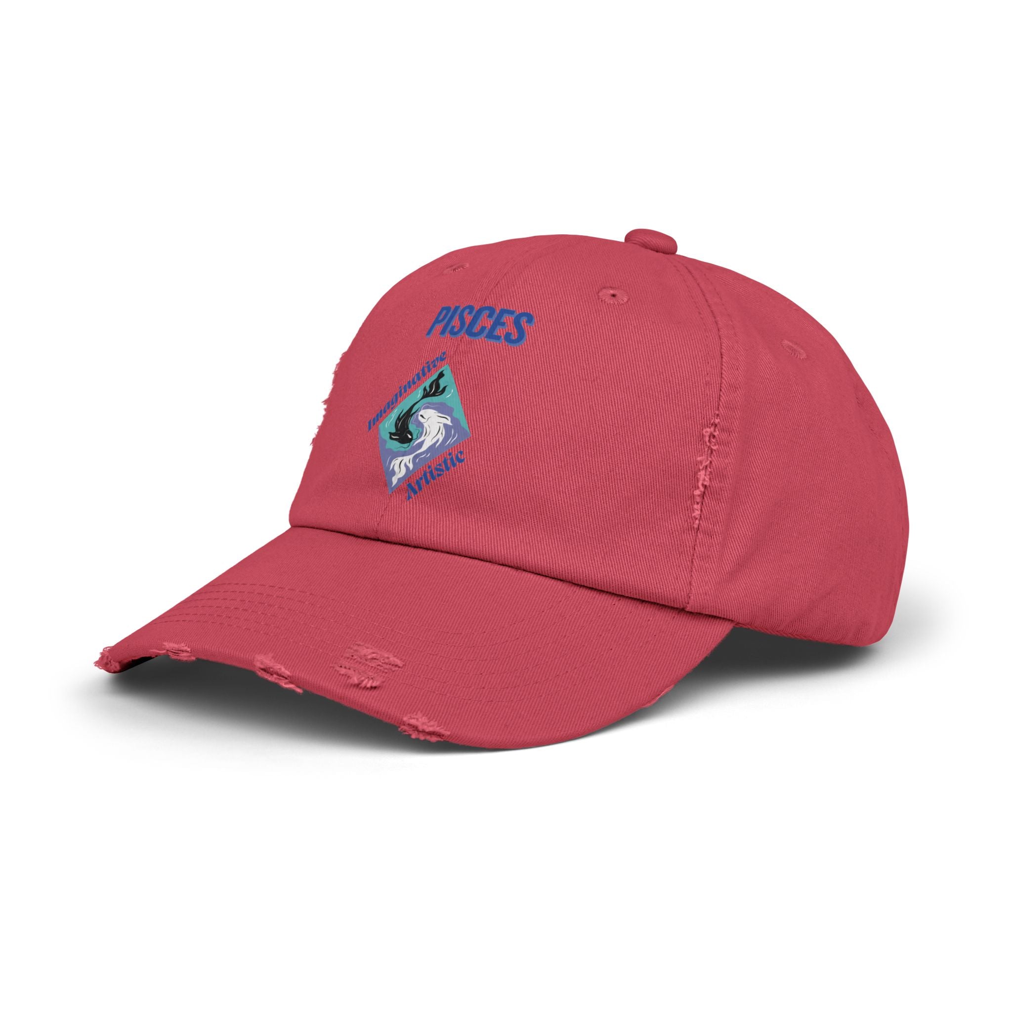 SABAS Pisces Distressed Cap Zodiac Sign Fish Design