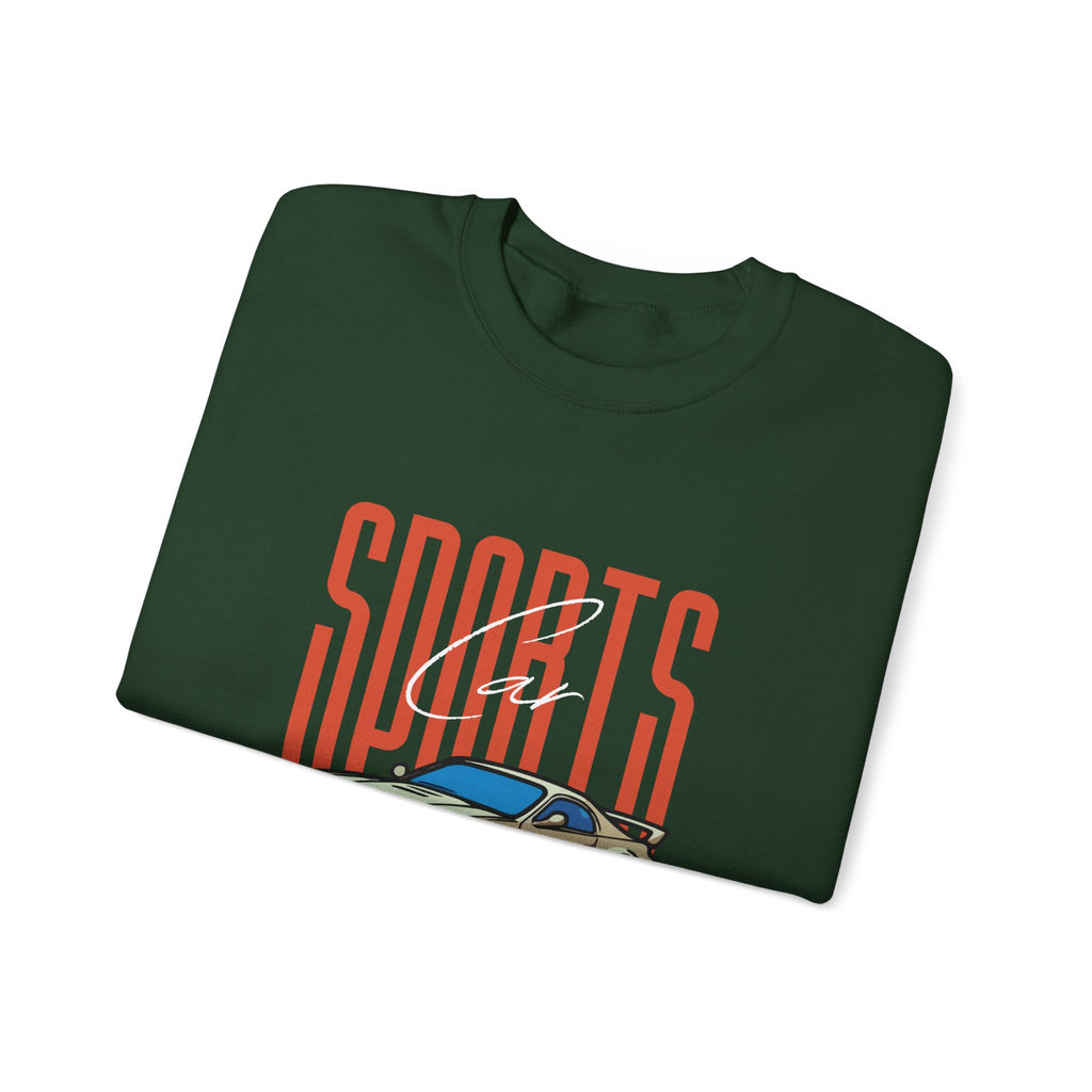 SABAS-Sports Car Sweatshirt — Vintage Racing Graphic Crewneck