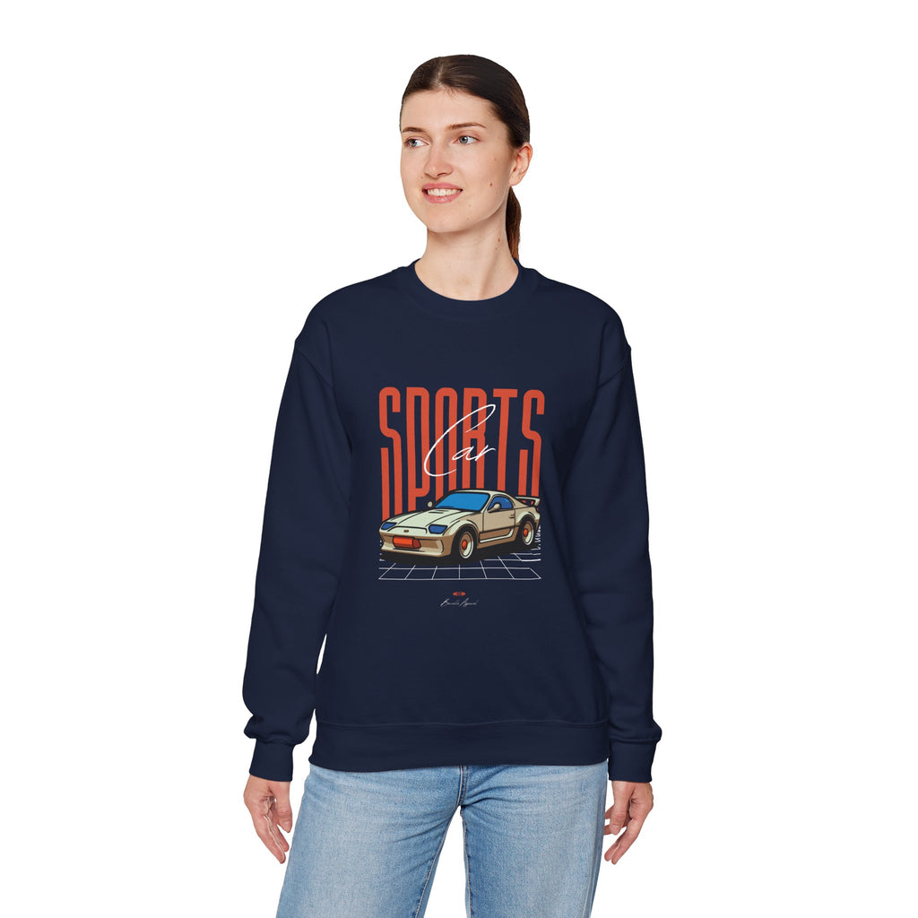 SABAS-Sports Car Sweatshirt — Vintage Racing Graphic Crewneck
