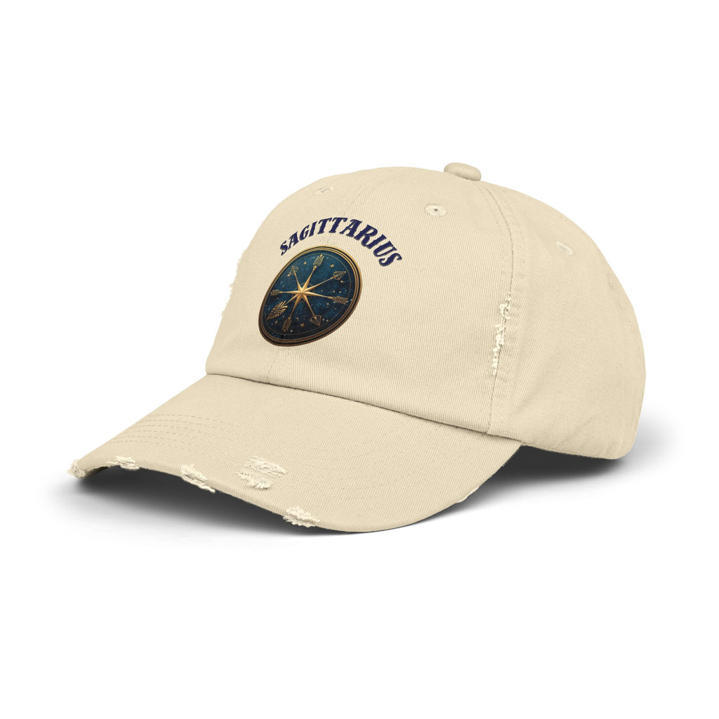 SABAS Sagittarius Distressed Cap Zodiac Star Compass Cap