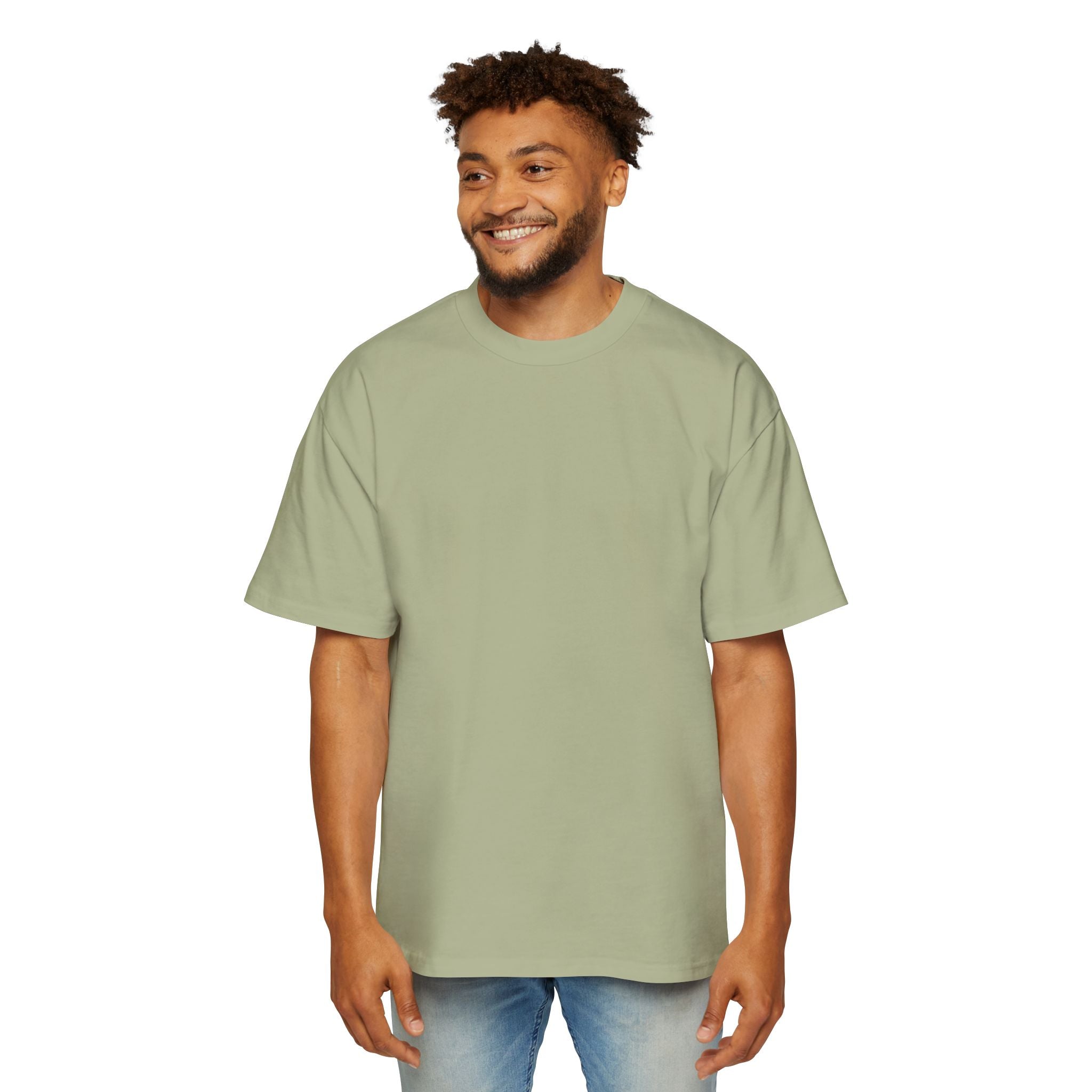 SABAS Oversized T-Shirt — "Great Things Start in Little Rooms" Logo Tee