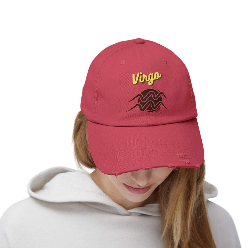 SABAS Virgo Distressed Cap Zodiac Sign
