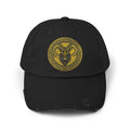 SABAS Capricorn Zodiac Sign Distressed Cap