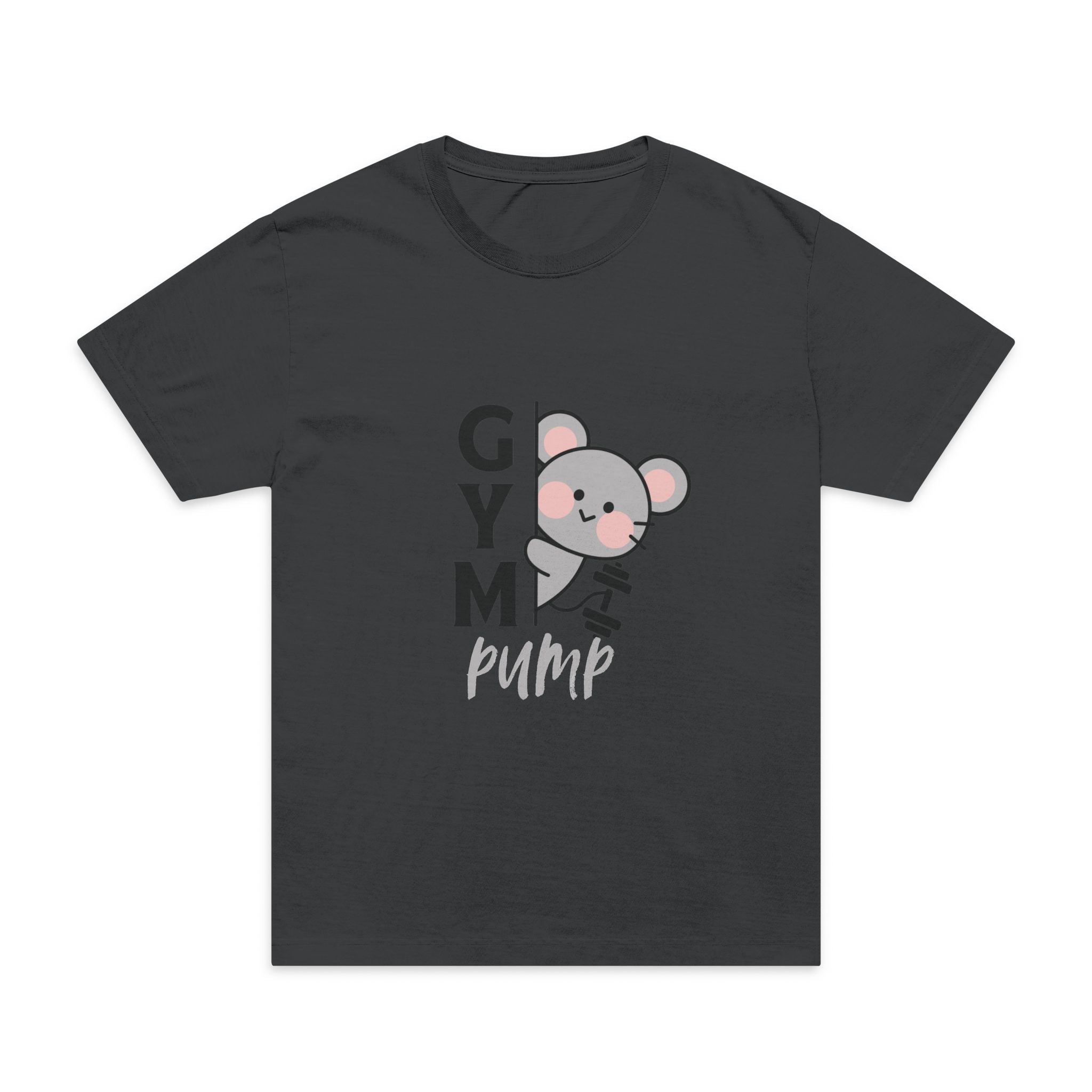 Sabas Gym Pump Cute Koala T-Shirt — "Gym Pump" Front & "Push Yourself" Back