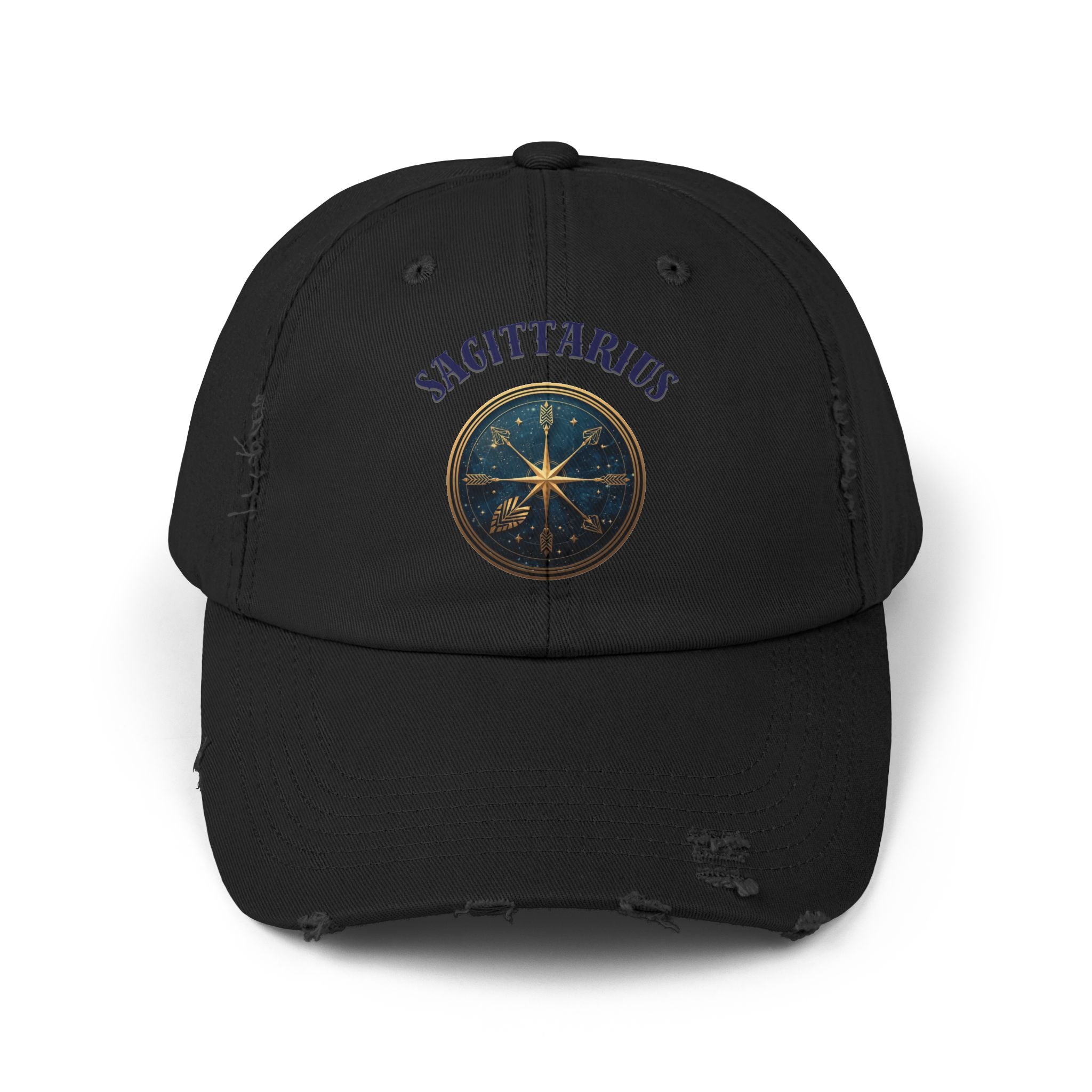 SABAS Sagittarius Distressed Cap Zodiac Star Compass Cap