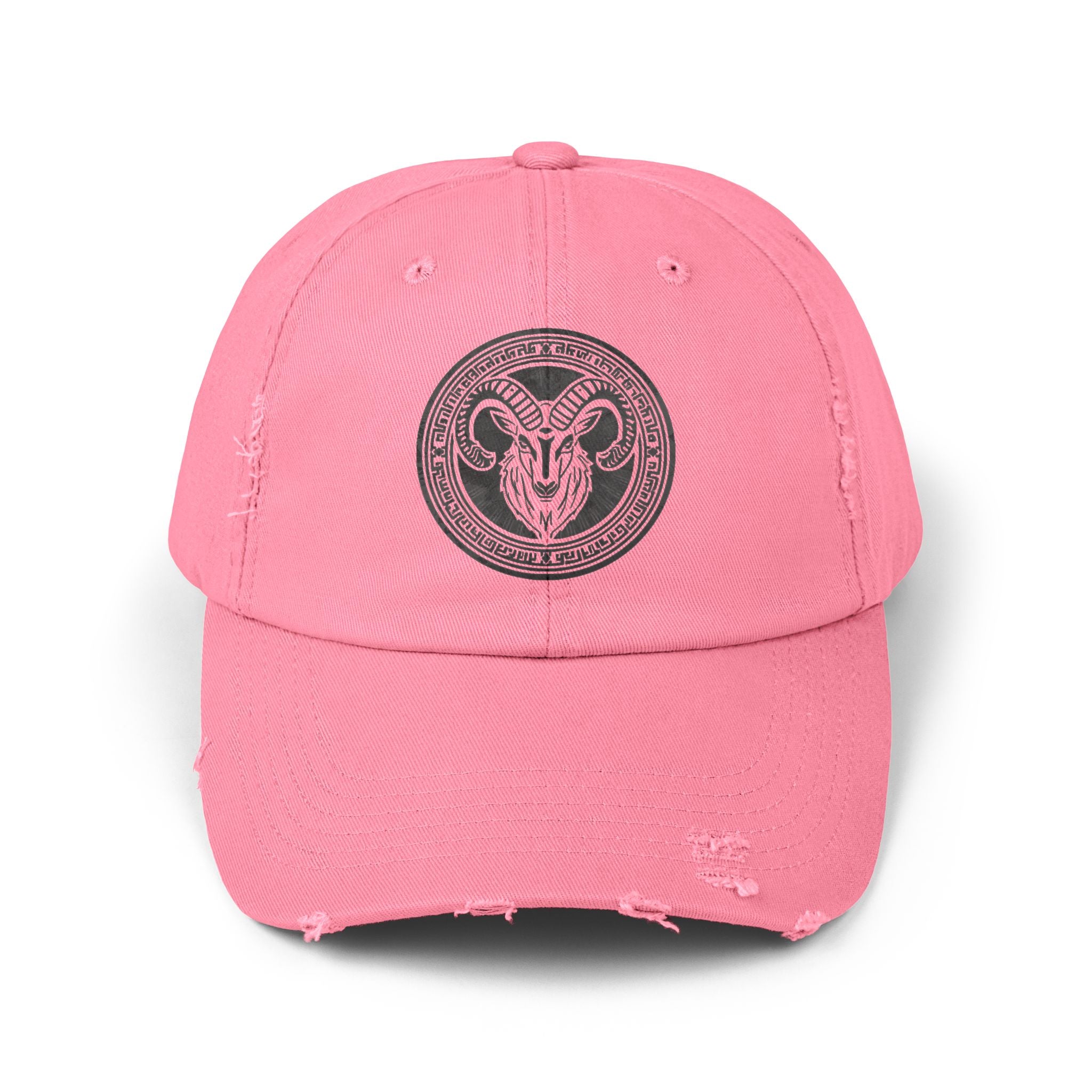SABAS Capricorn Zodiac Sign Distressed Cap