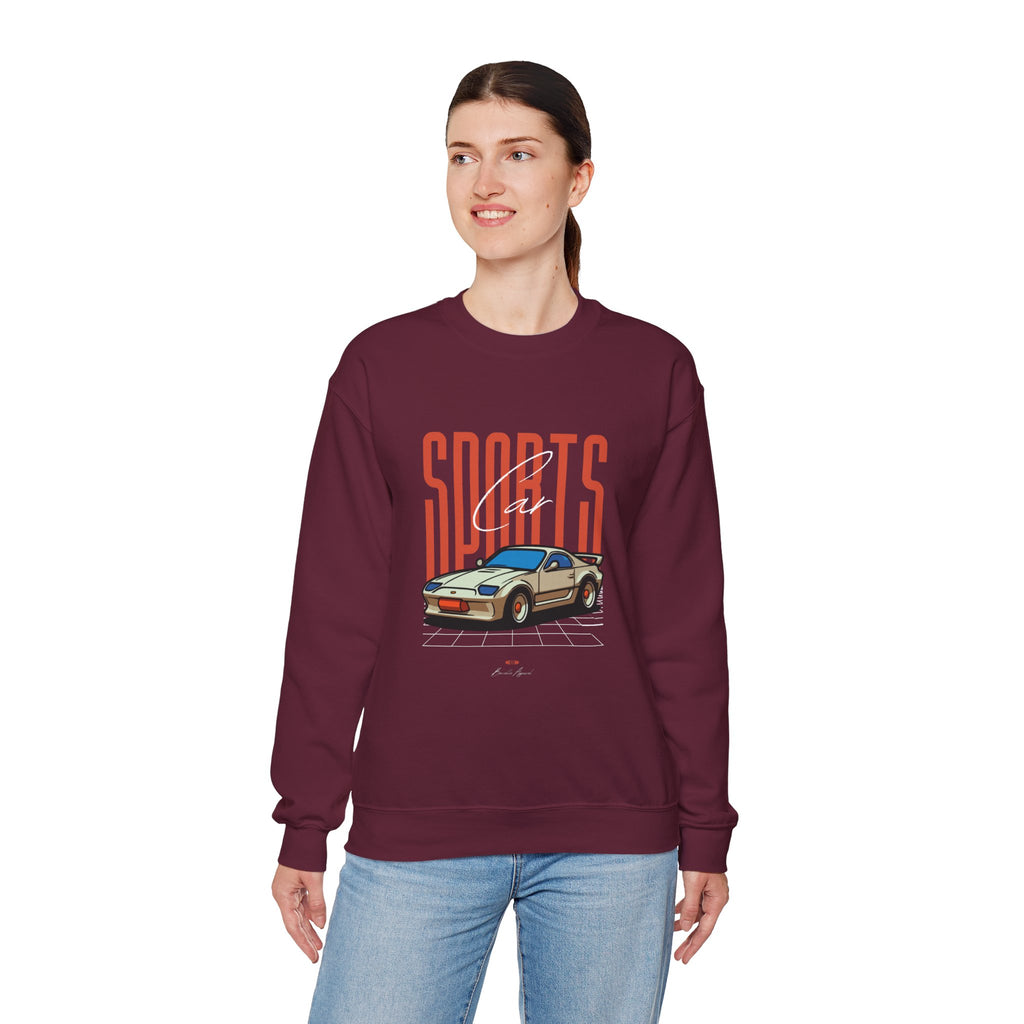 SABAS-Sports Car Sweatshirt — Vintage Racing Graphic Crewneck