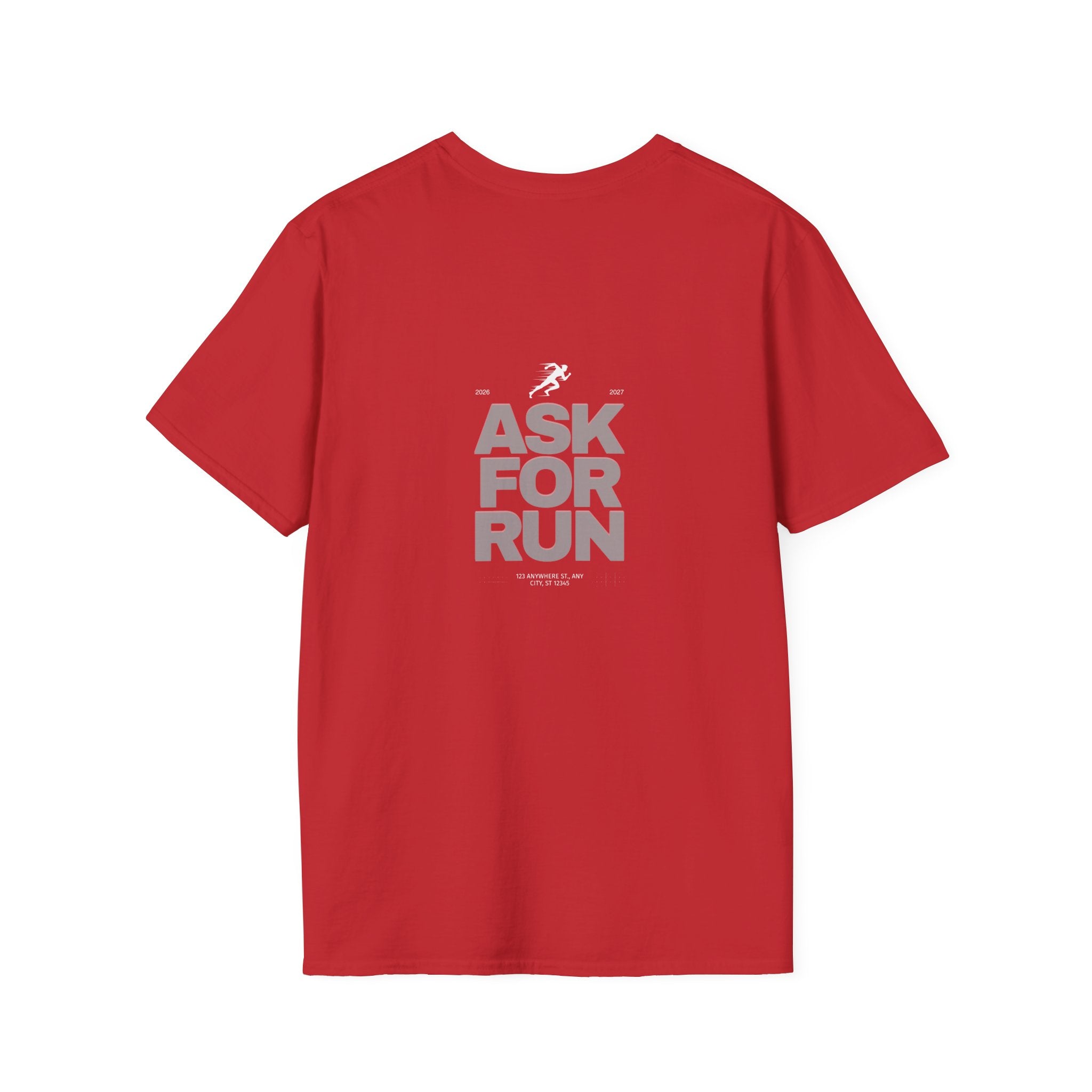 Sabas Ask For Run T-Shirt — Unisex-Minimalist Motivational Running Tee