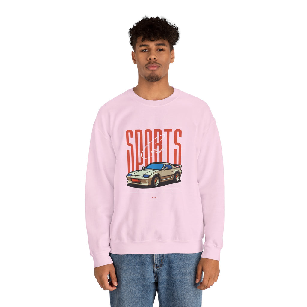 SABAS-Sports Car Sweatshirt — Vintage Racing Graphic Crewneck