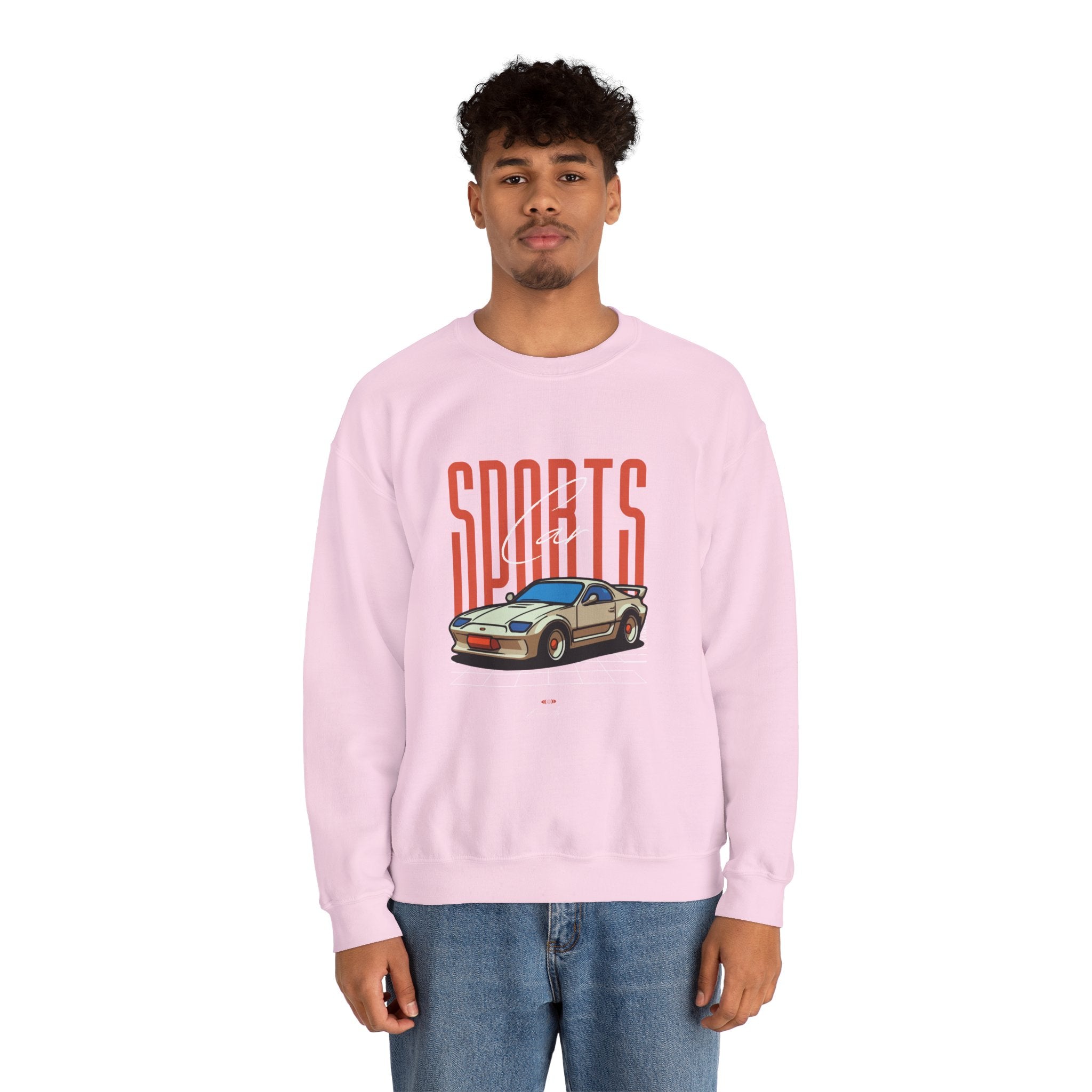 SABAS-Sports Car Sweatshirt — Vintage Racing Graphic Crewneck