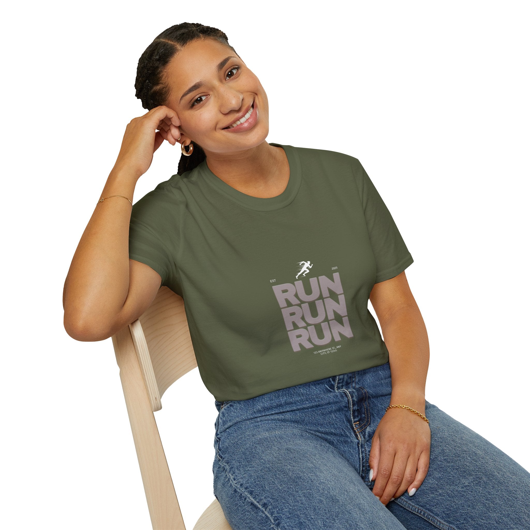 Sabas Ask For Run T-Shirt — Unisex-Minimalist Motivational Running Tee