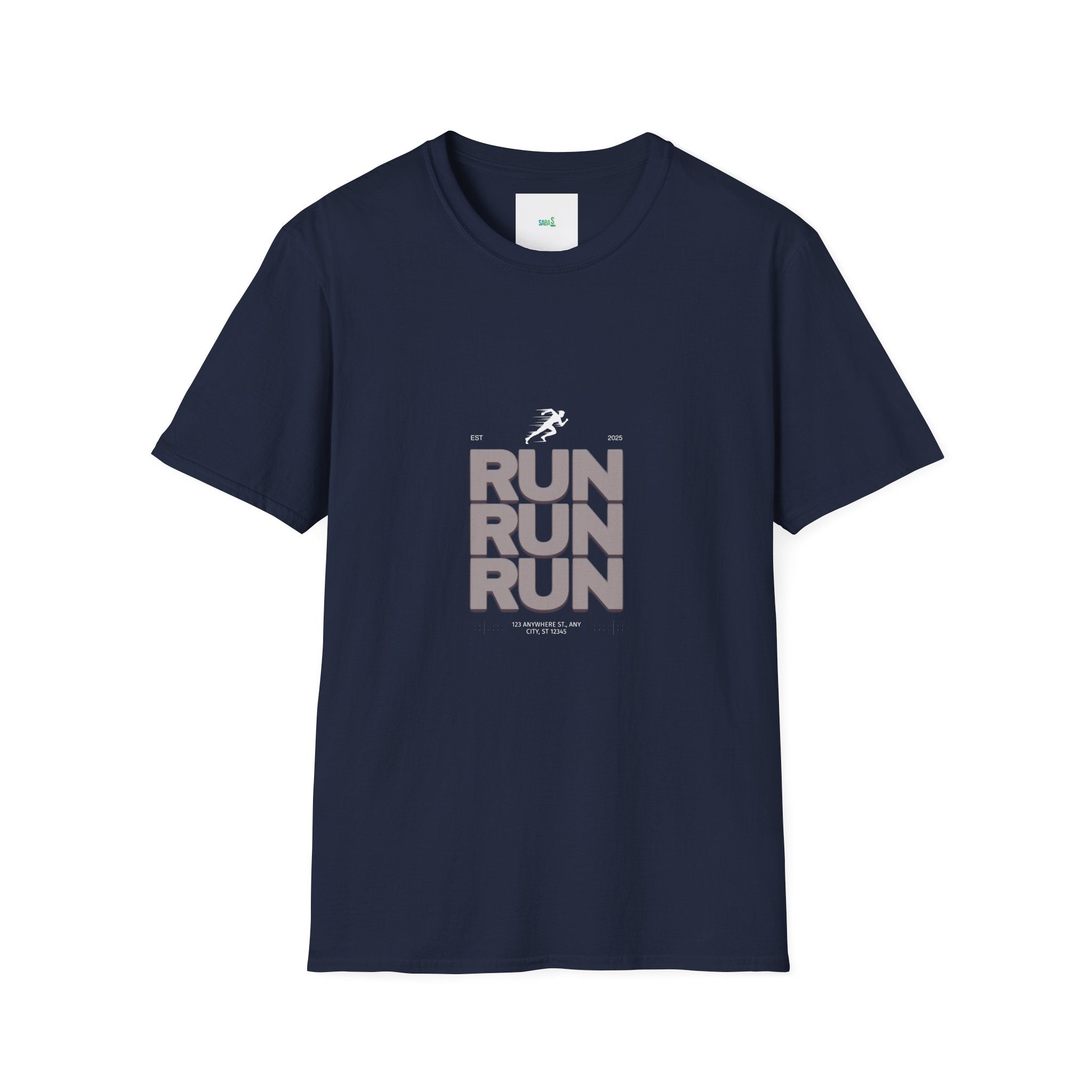 Sabas Ask For Run T-Shirt — Unisex-Minimalist Motivational Running Tee