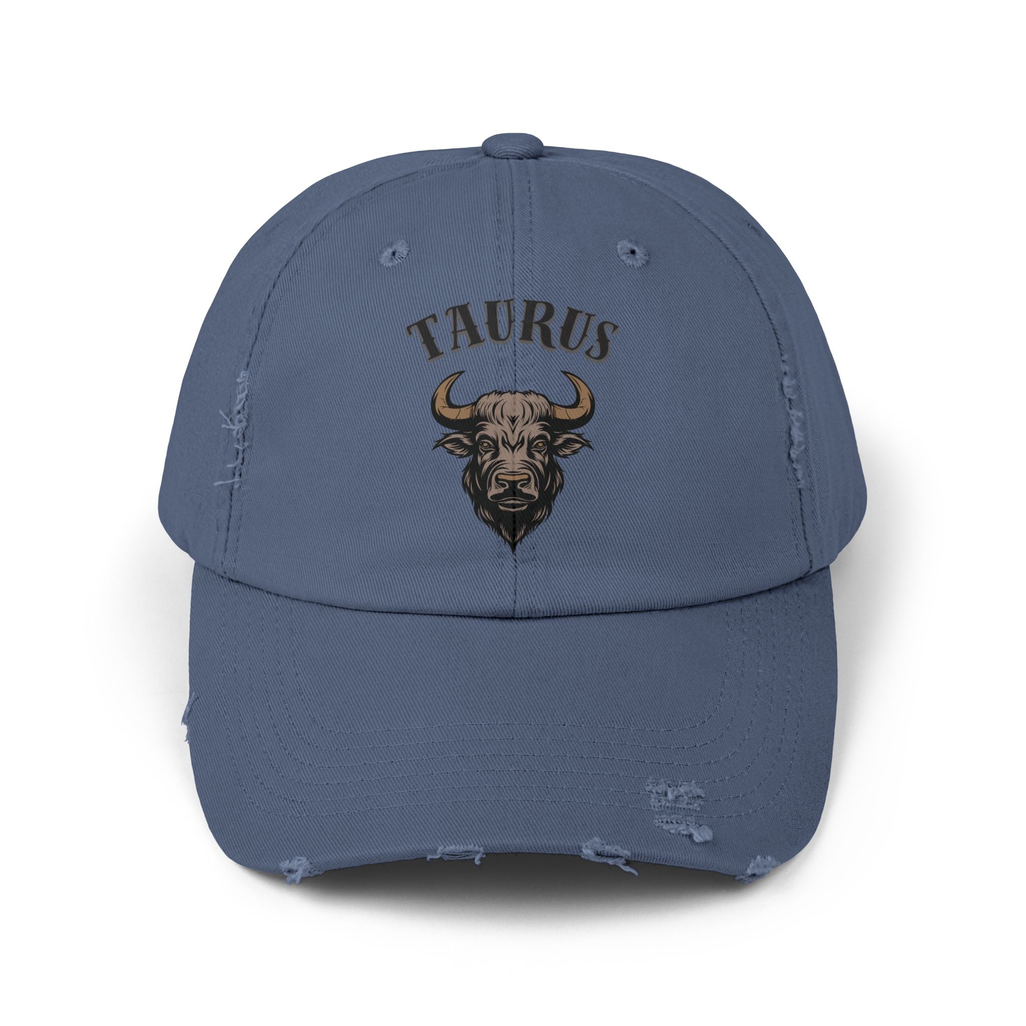 SABAS Taurus Zodiac Sign Distressed Cap