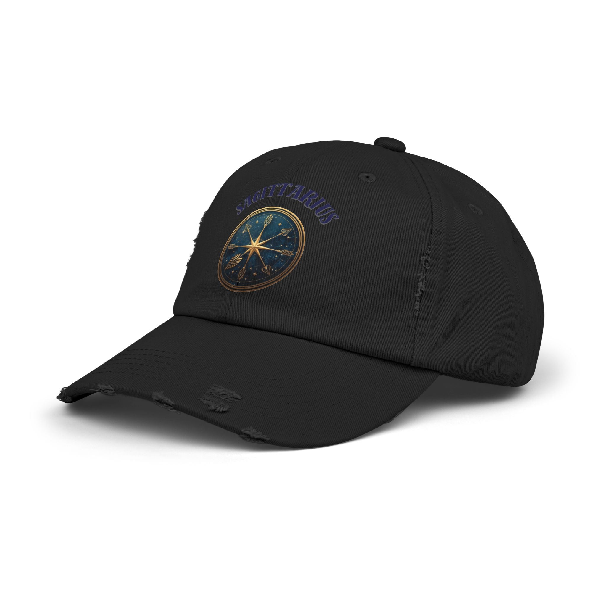 SABAS Sagittarius Distressed Cap Zodiac Star Compass Cap