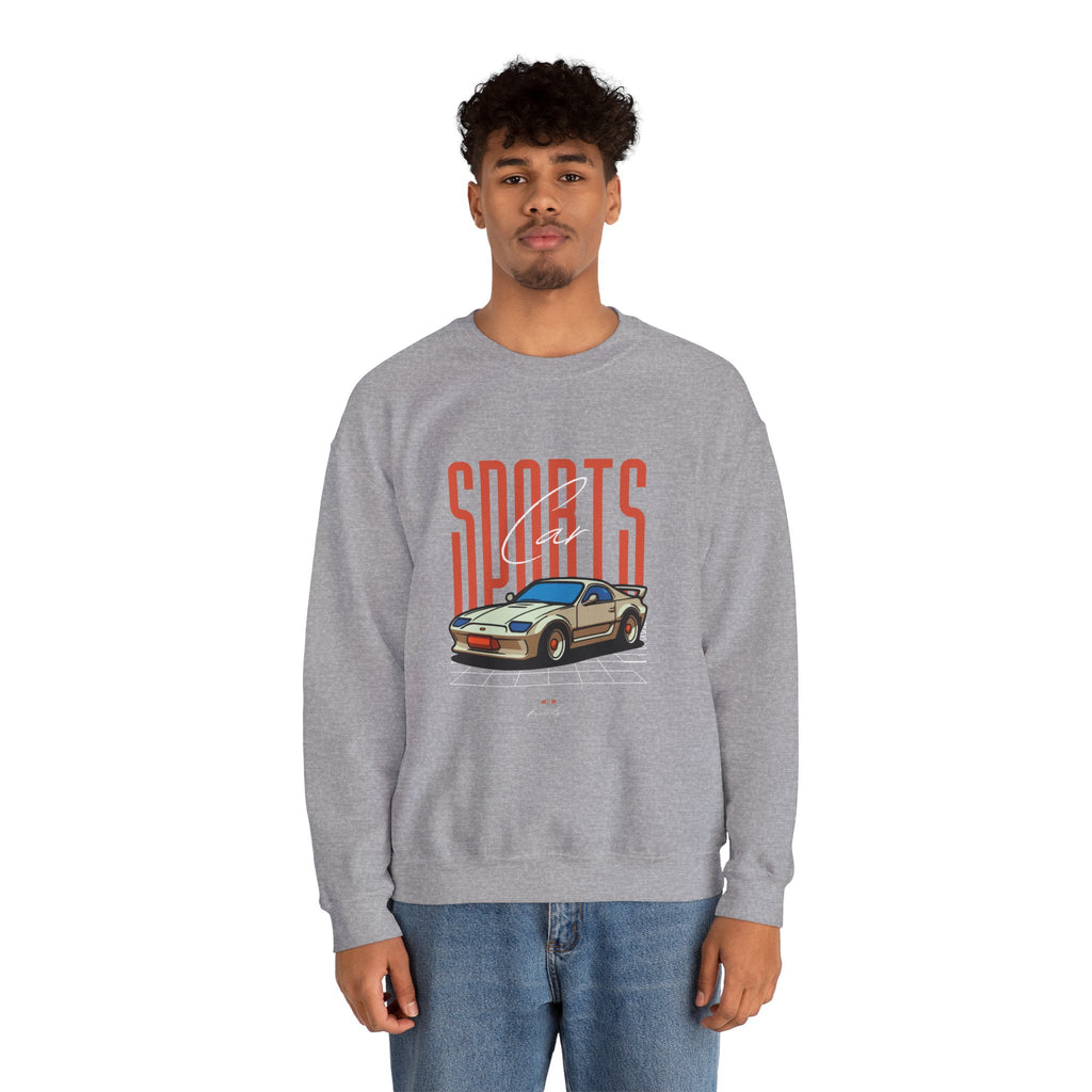 SABAS-Sports Car Sweatshirt — Vintage Racing Graphic Crewneck