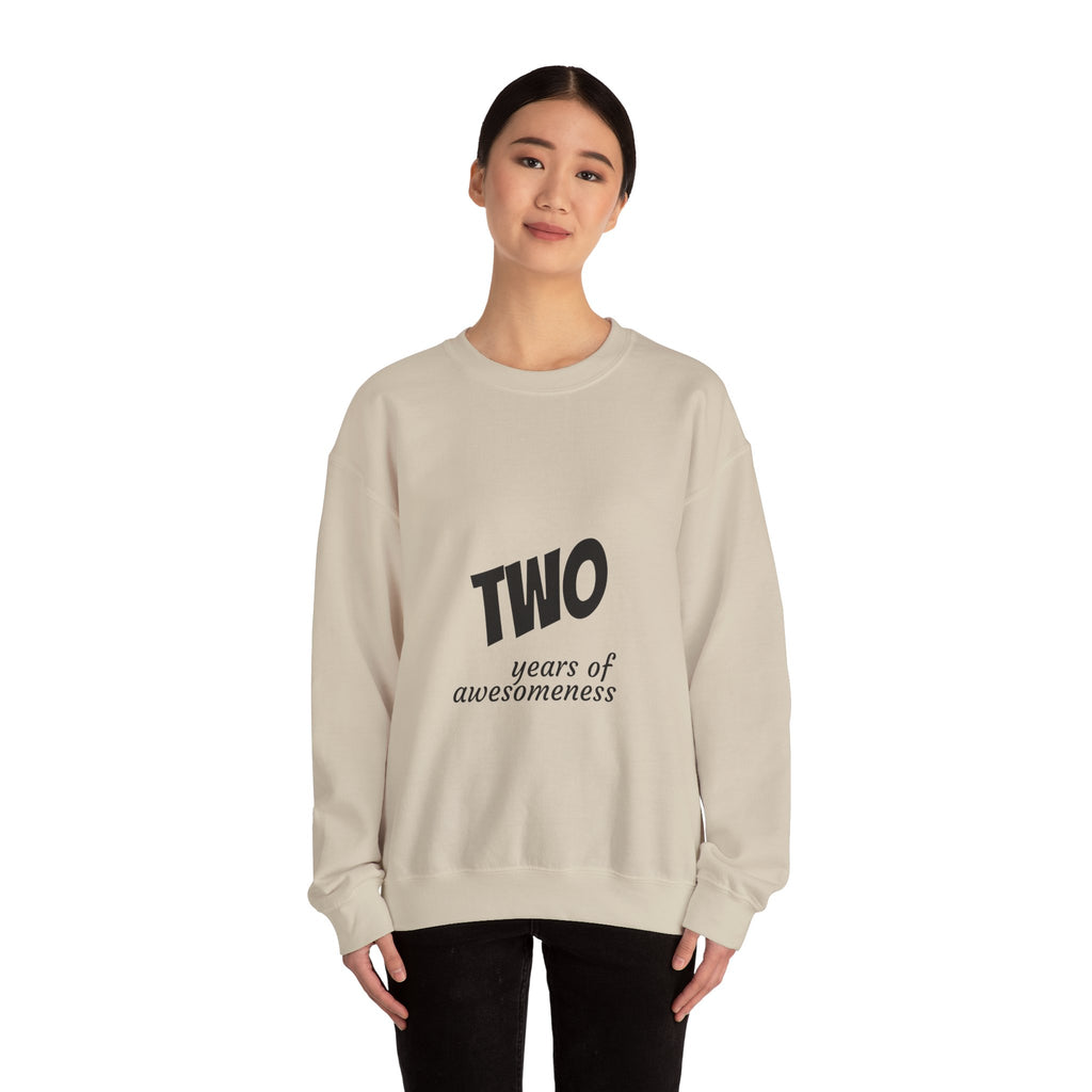 SABAS-Toddler Two Years of Awesomeness Sweatshirt