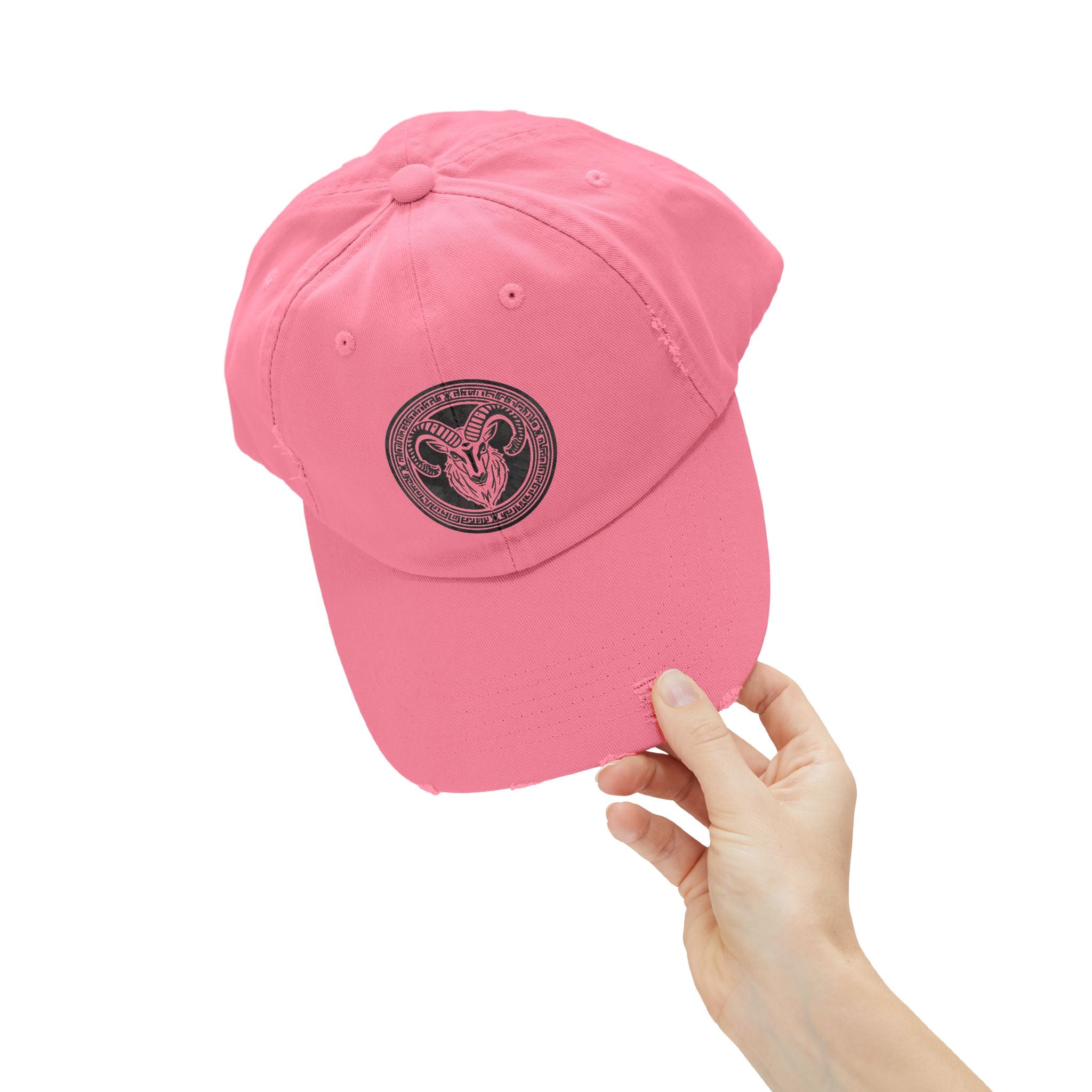 SABAS Capricorn Zodiac Sign Distressed Cap