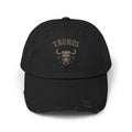 SABAS Taurus Distressed Cap - Zodiac Sign Bull Hat