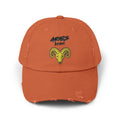 SABAS Aries Zodiac Sign Unisex Distressed Orange Cap