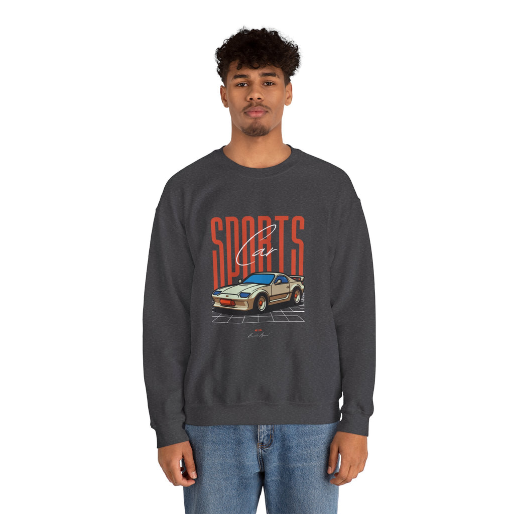 SABAS-Sports Car Sweatshirt — Vintage Racing Graphic Crewneck