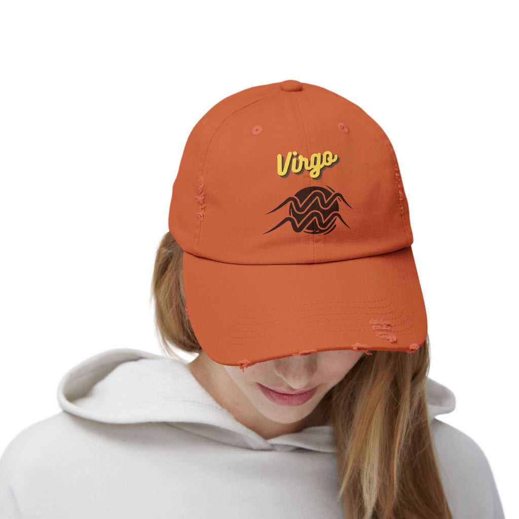 SABAS Virgo Distressed Cap Zodiac Sign