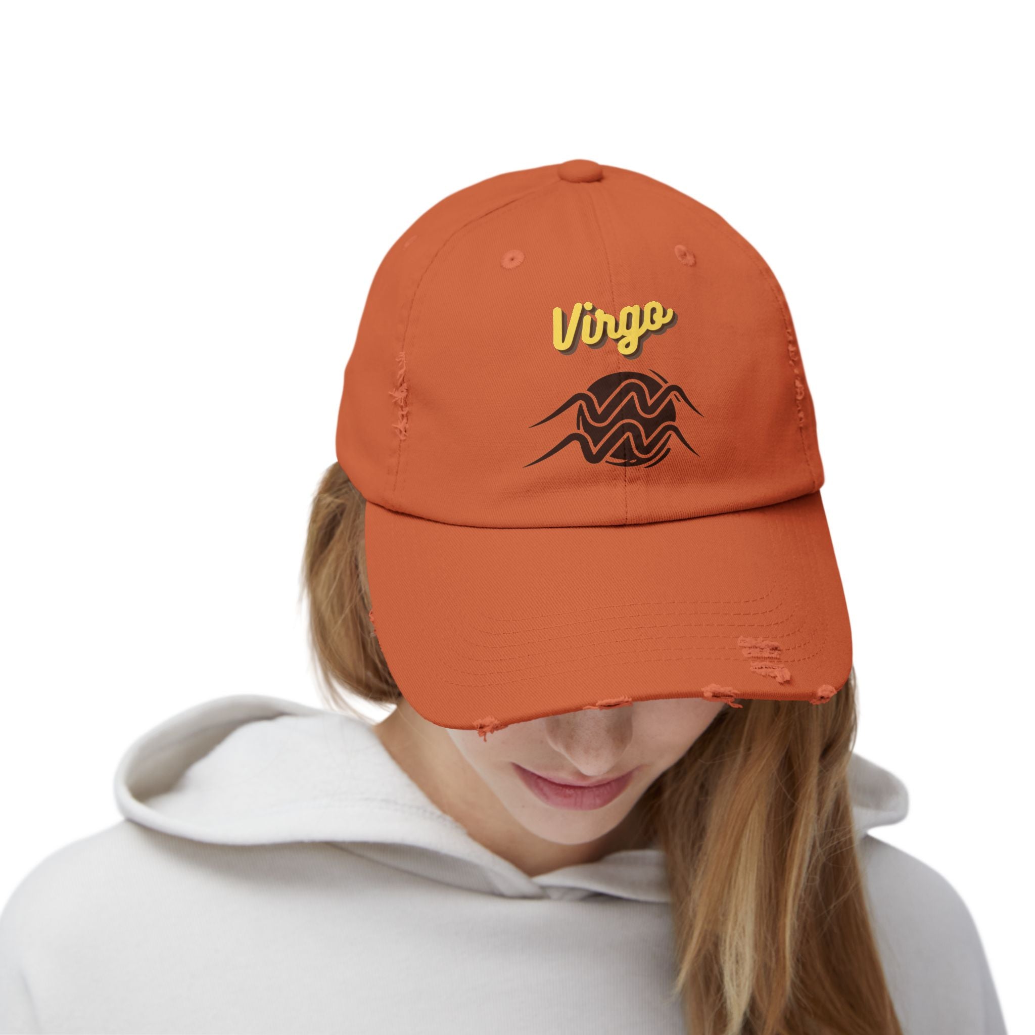 SABAS Virgo Distressed Cap Zodiac Sign