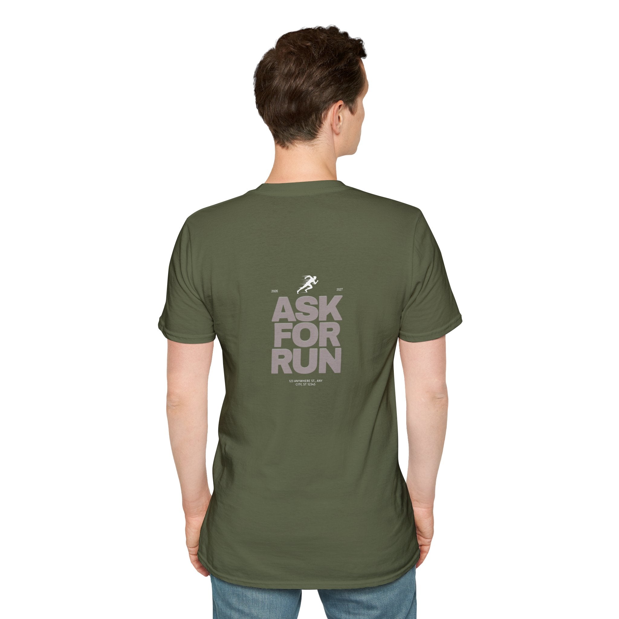 Sabas Ask For Run T-Shirt — Unisex-Minimalist Motivational Running Tee