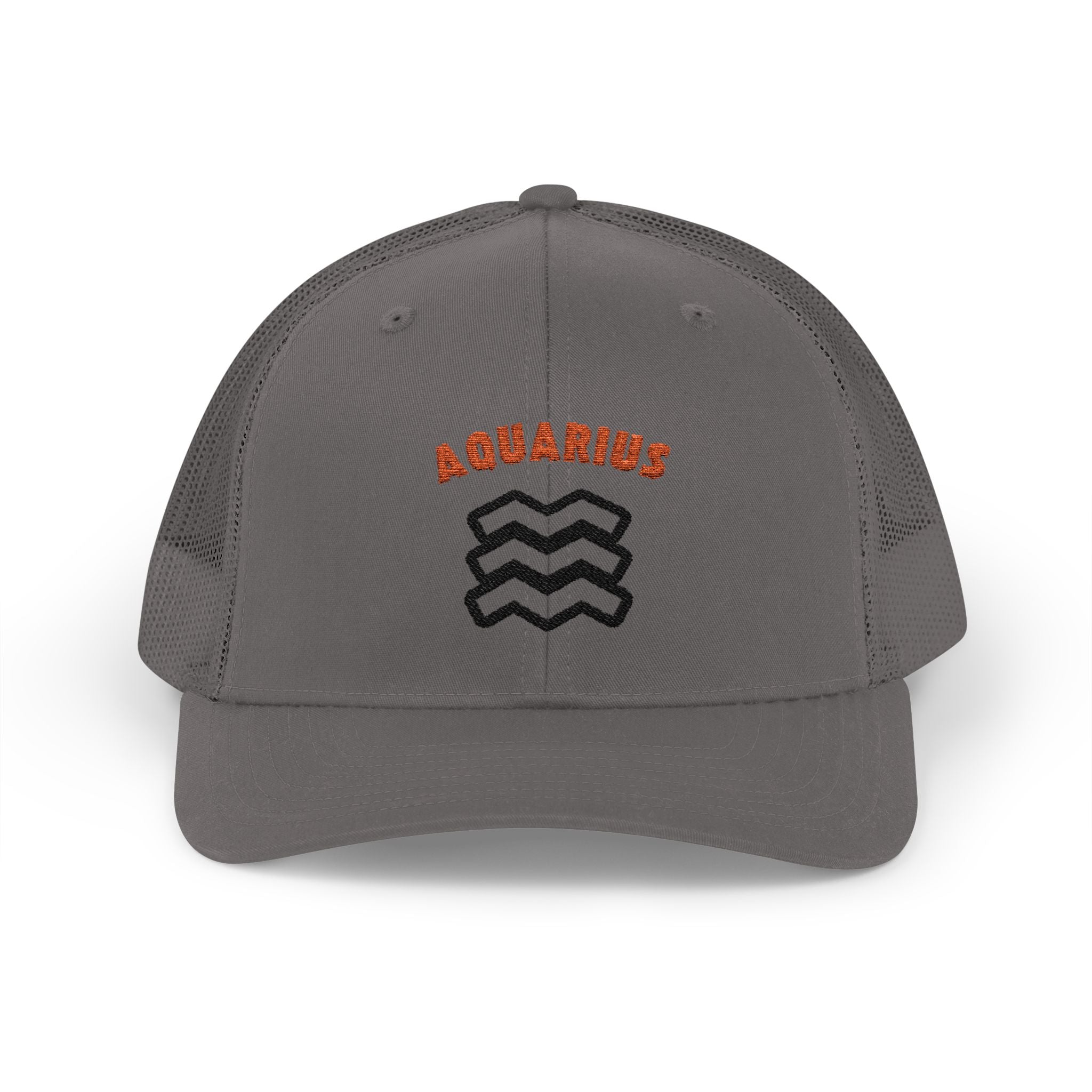 SABAS Embroidered Snapback Trucker Cap – Aquarius Zodiac Cap