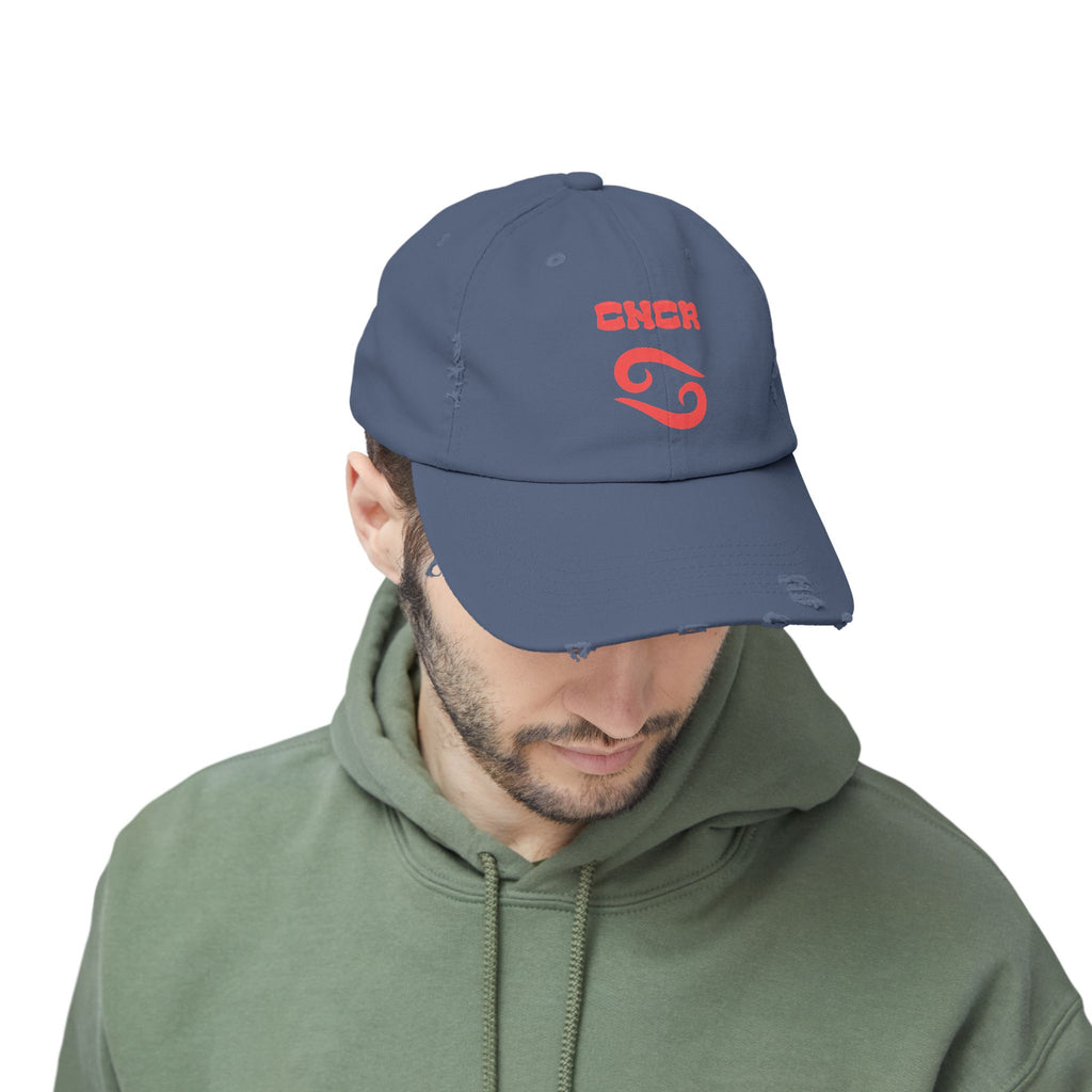 SABAS Cancer Zodiac Distressed Cap