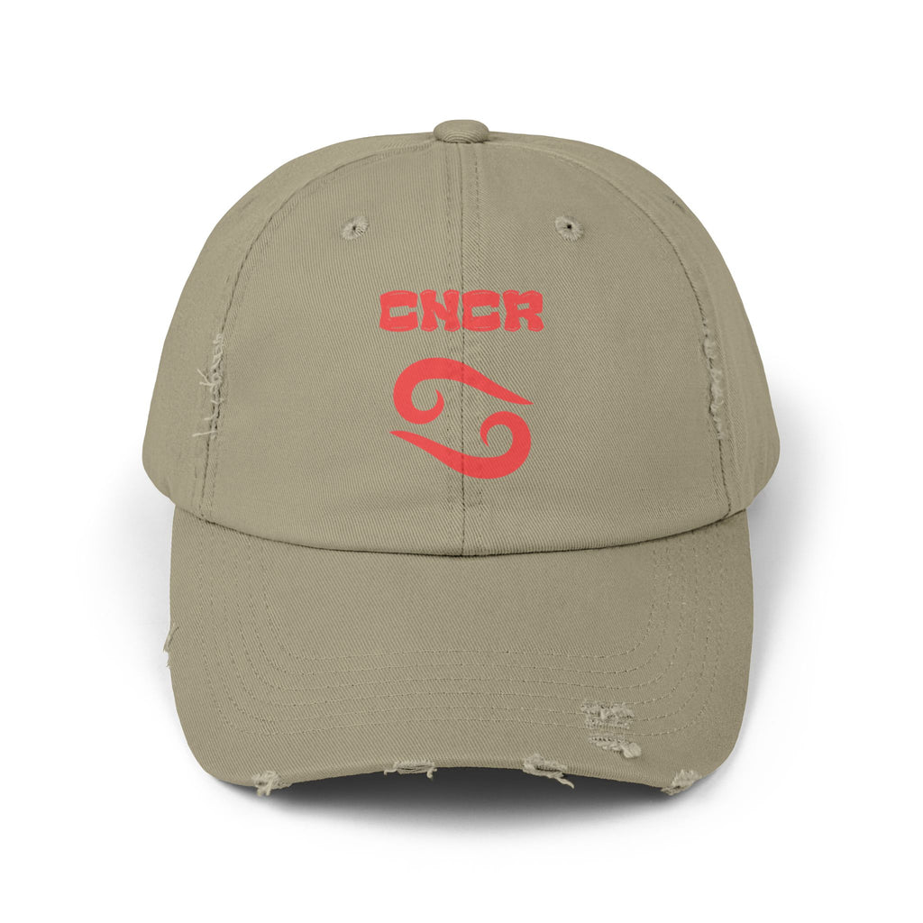 SABAS Cancer Zodiac Distressed Cap