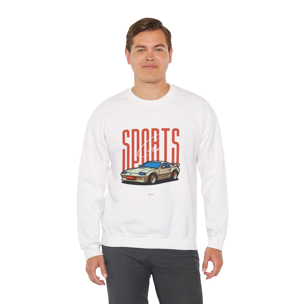 SABAS-Sports Car Sweatshirt — Vintage Racing Graphic Crewneck