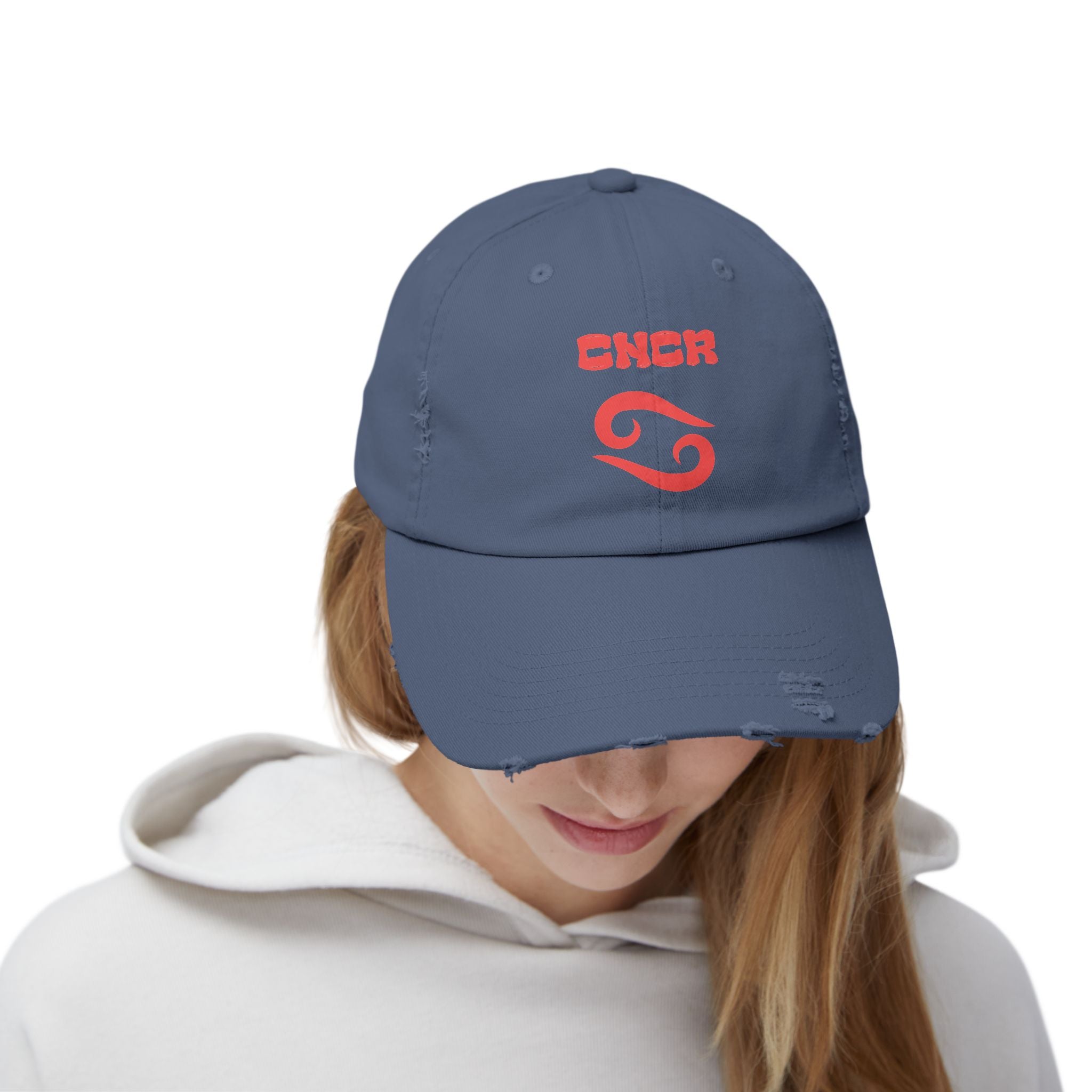 SABAS Cancer Zodiac Distressed Cap