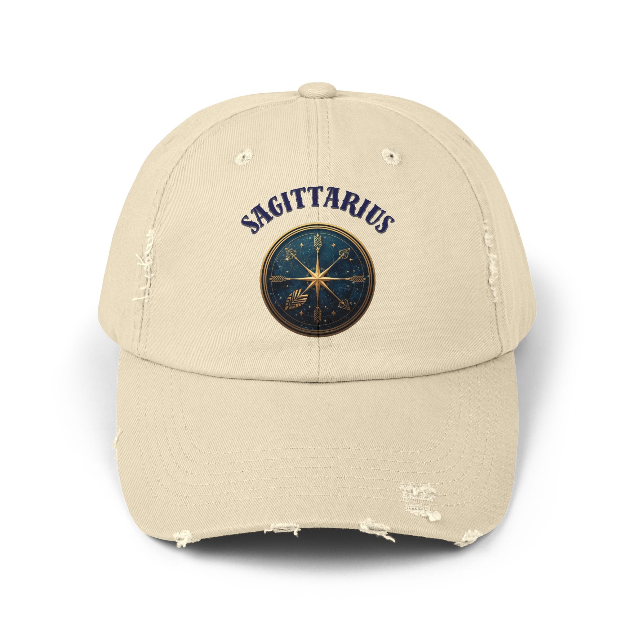 SABAS Sagittarius Distressed Cap Zodiac Star Compass Cap