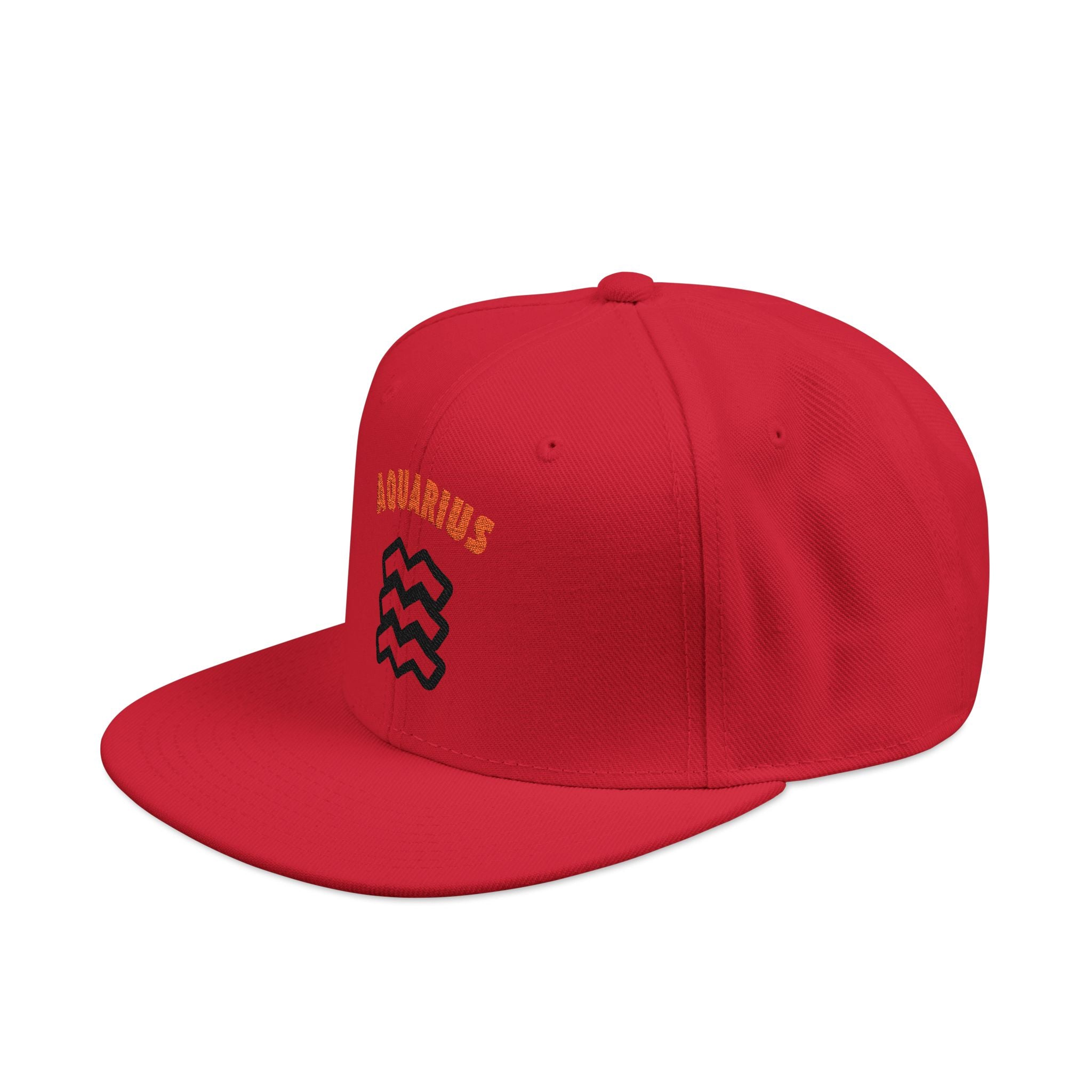 SABAS Embroidered Snapback Hat - Aquarius Zodiac Sign