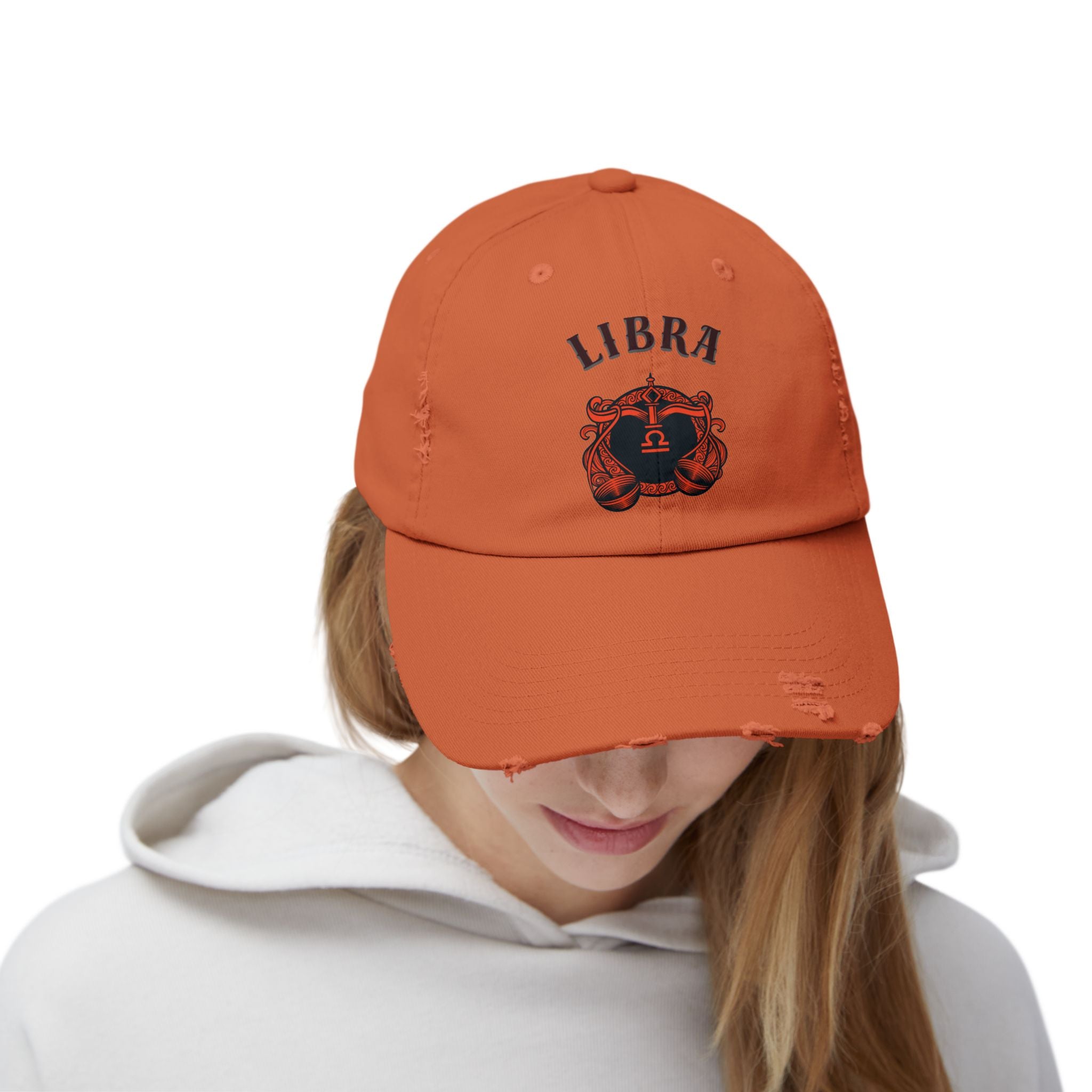 SABAS Libra Zodiac Distressed Cap