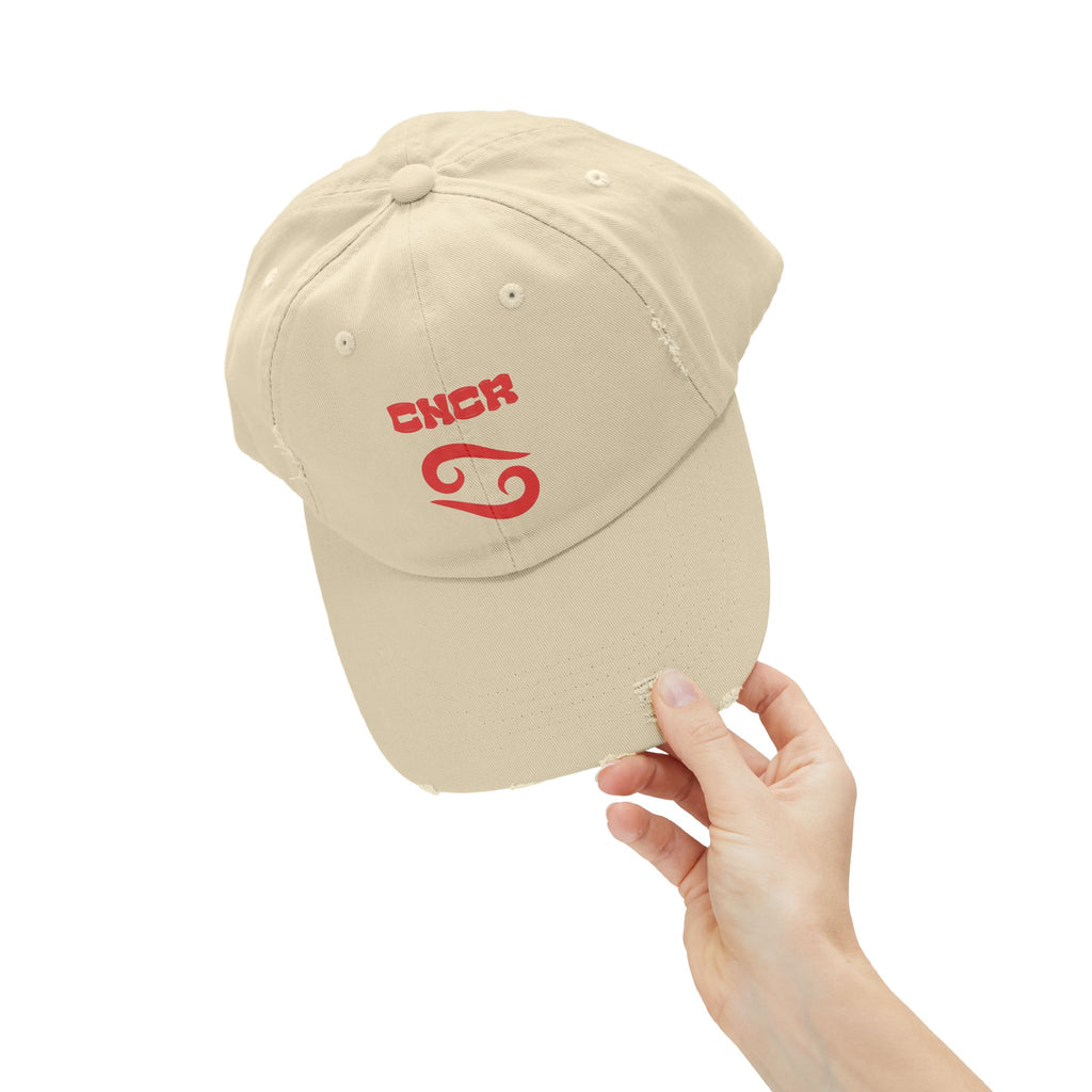 SABAS Cancer Zodiac Distressed Cap