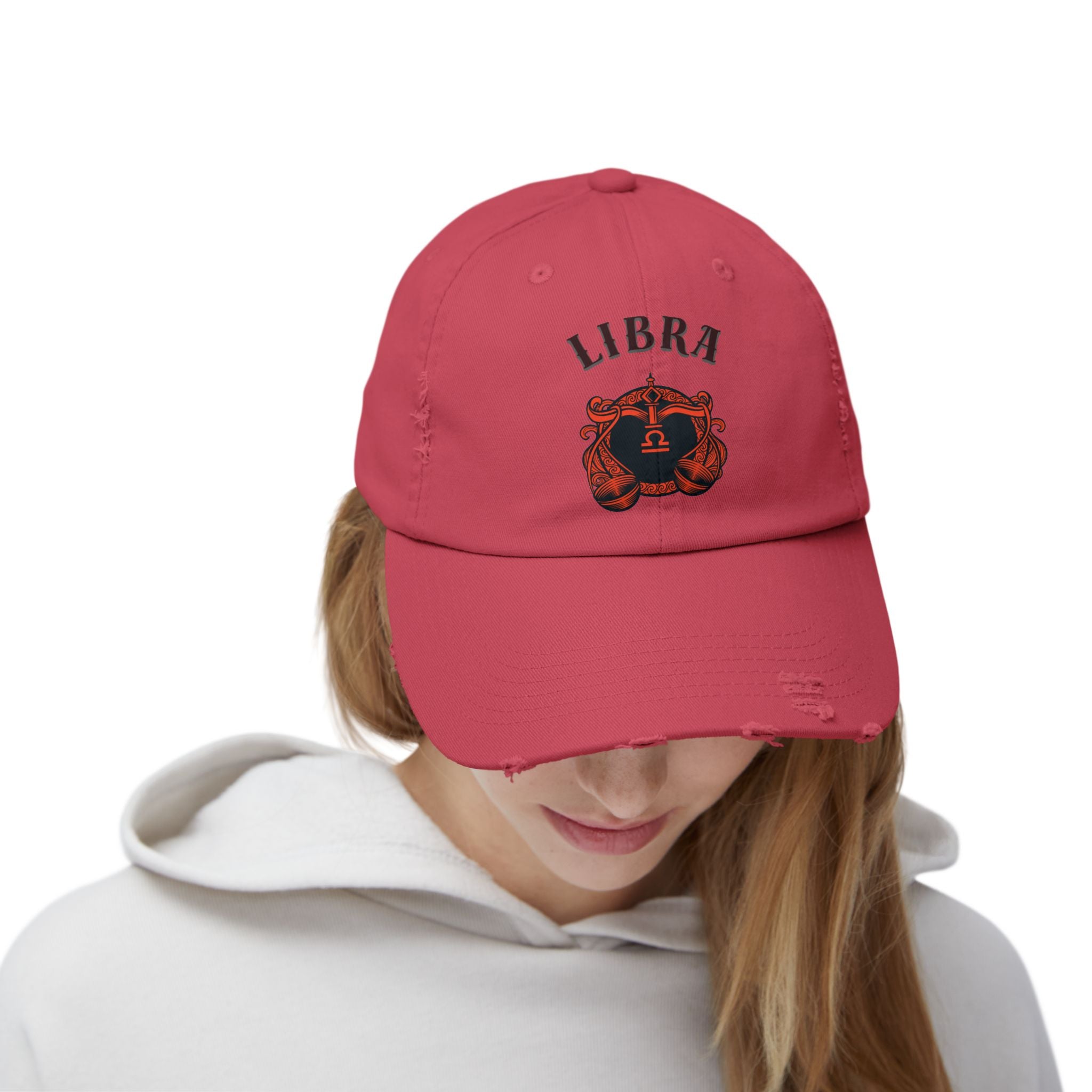 SABAS Libra Zodiac Distressed Cap