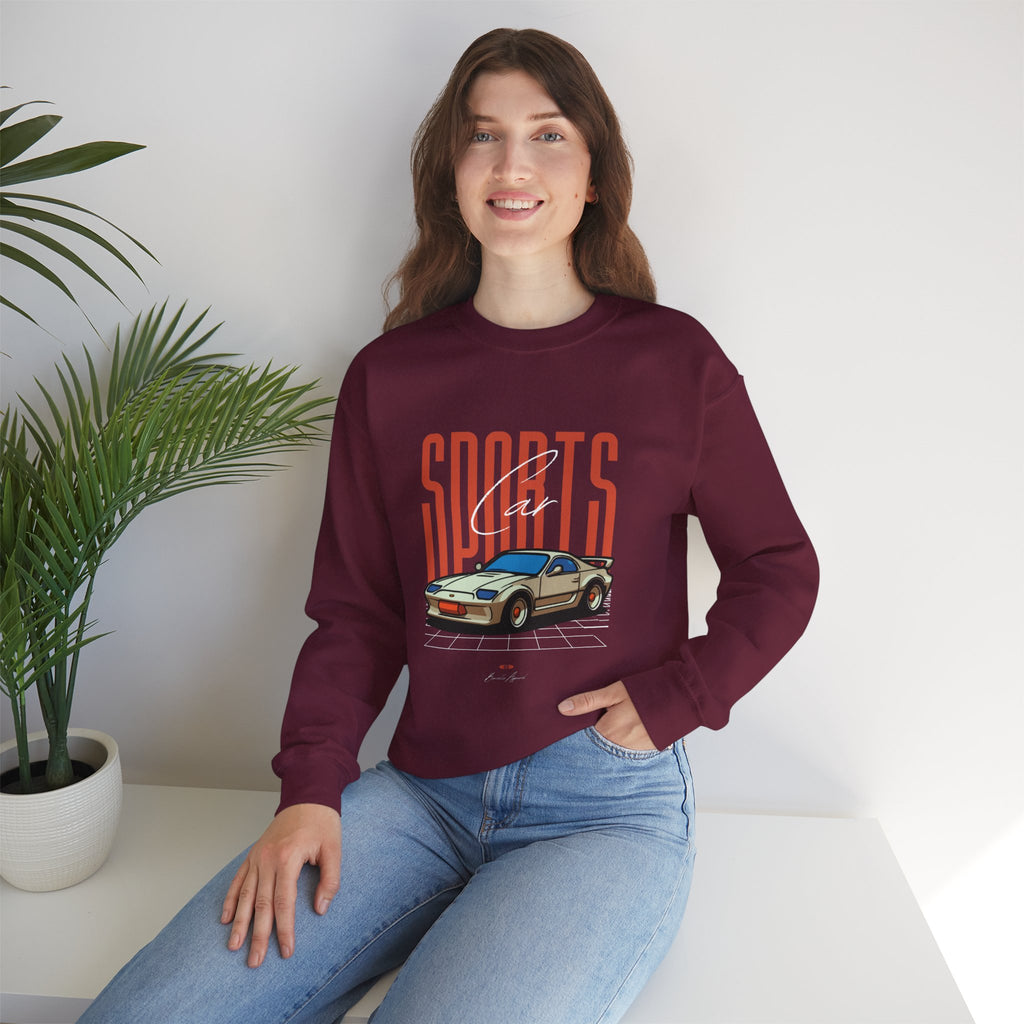 SABAS-Sports Car Sweatshirt — Vintage Racing Graphic Crewneck