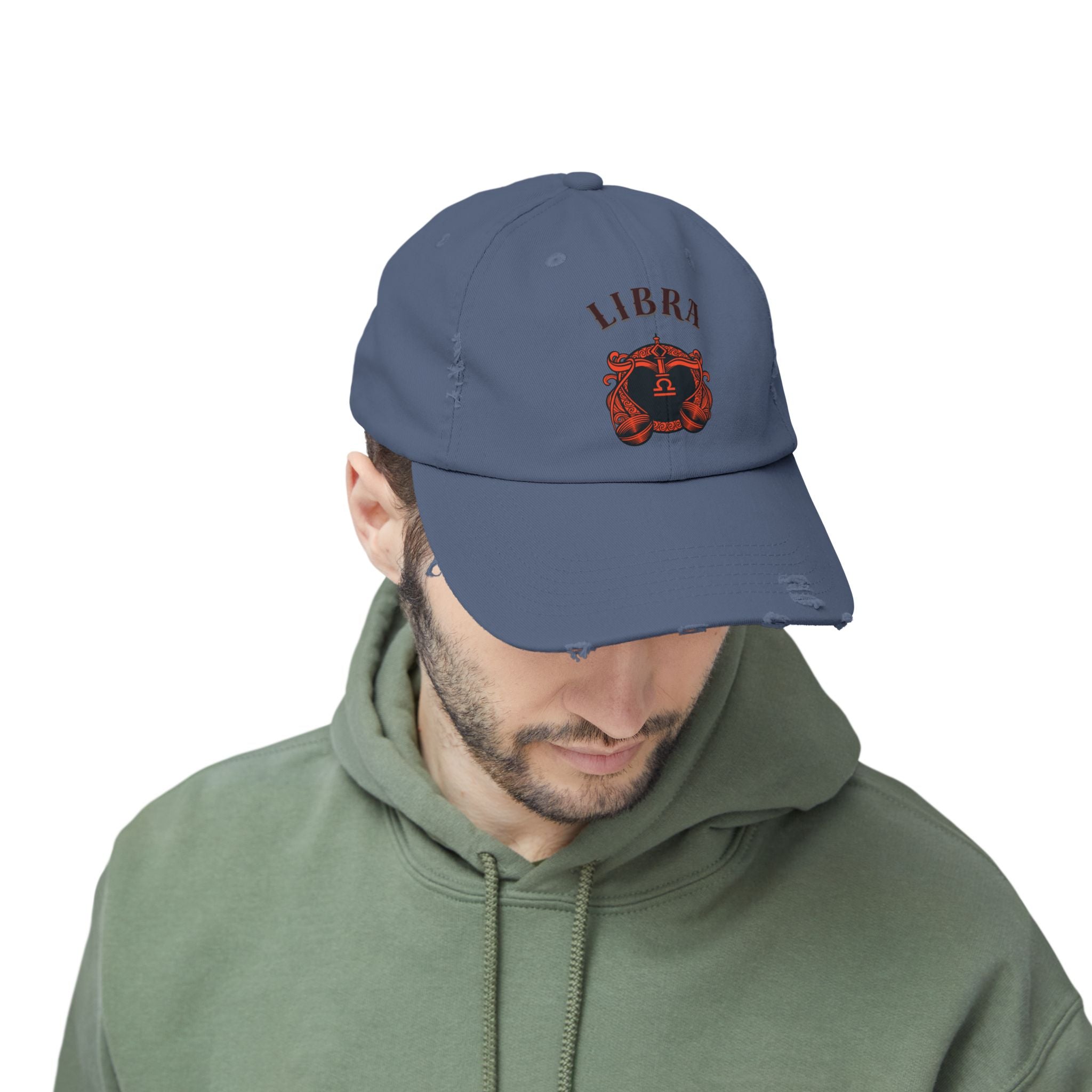 SABAS Libra Zodiac Distressed Cap