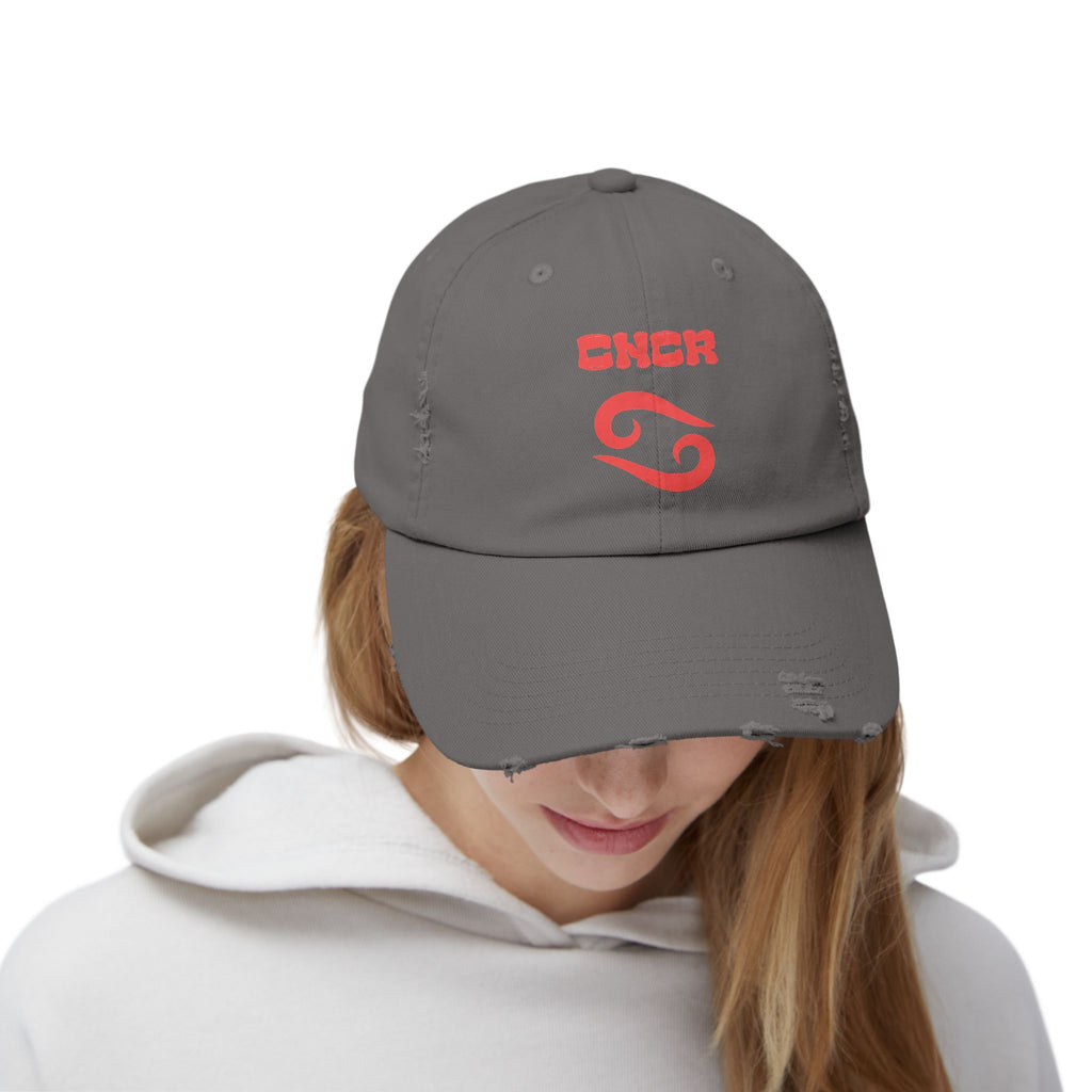 SABAS Cancer Zodiac Distressed Cap