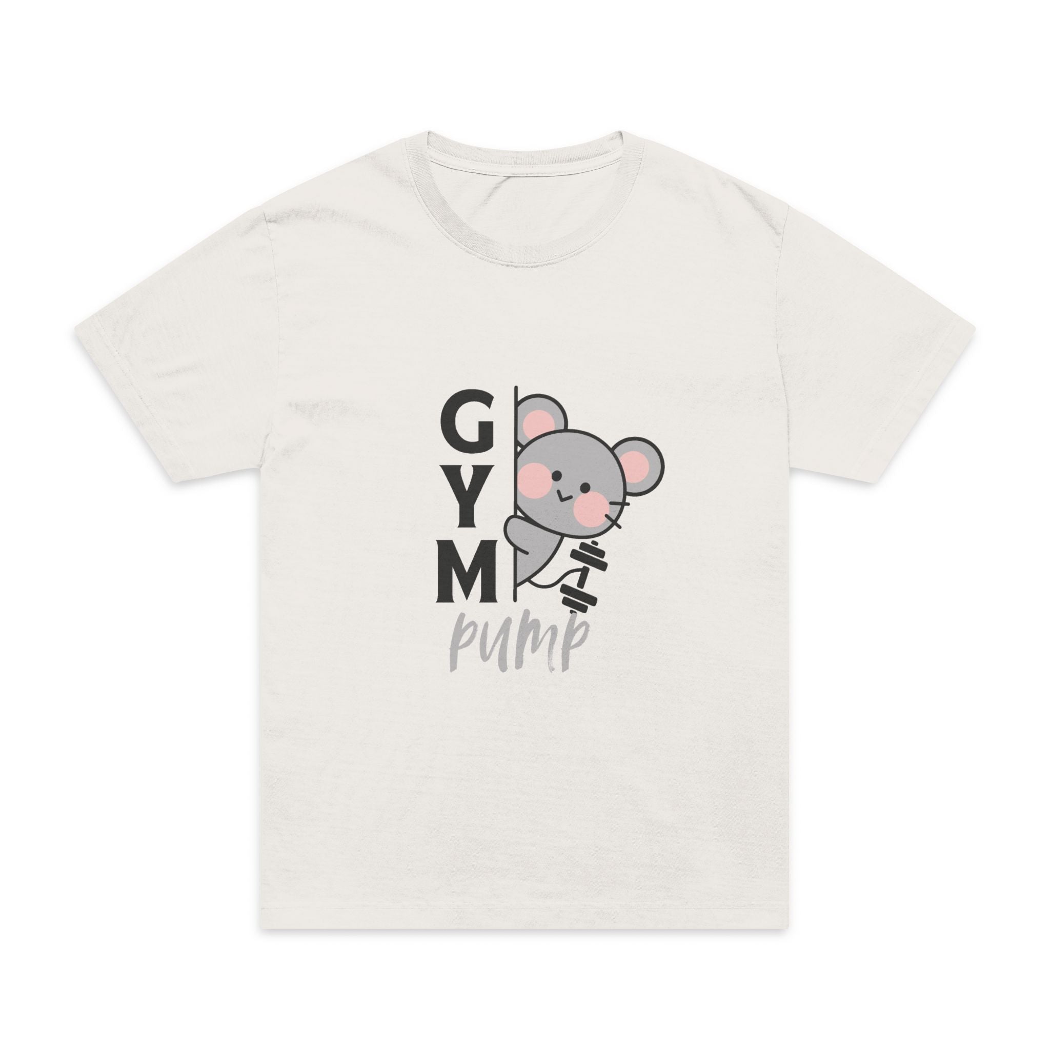 Sabas Gym Pump Cute Koala T-Shirt — "Gym Pump" Front & "Push Yourself" Back