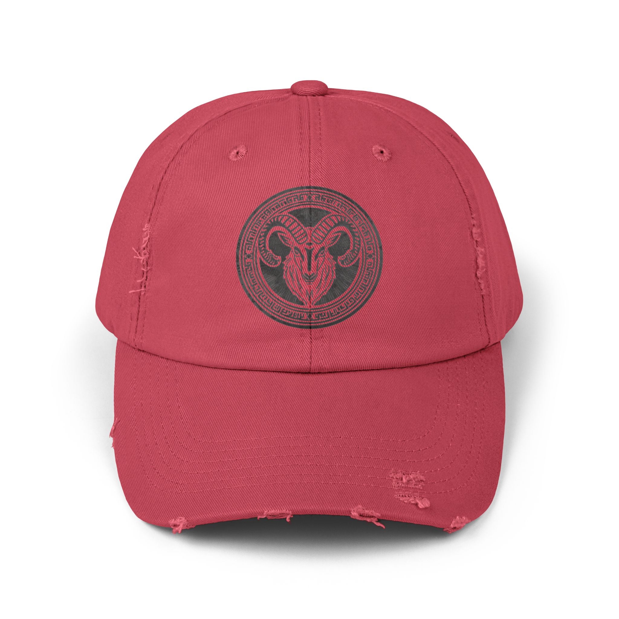 SABAS Capricorn Zodiac Sign Distressed Cap