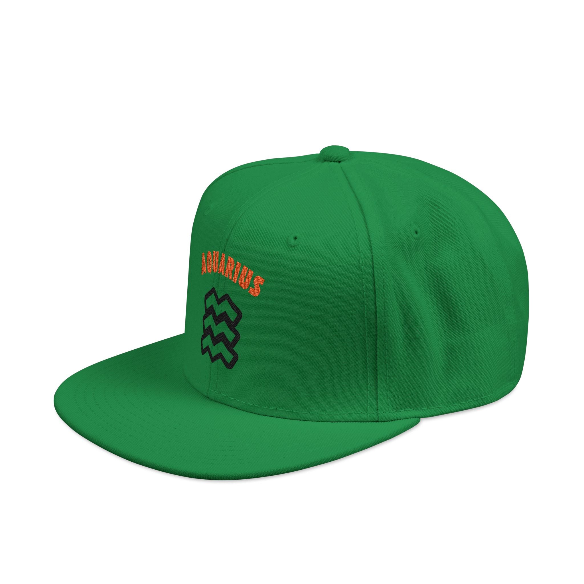 SABAS Embroidered Snapback Hat - Aquarius Zodiac Sign
