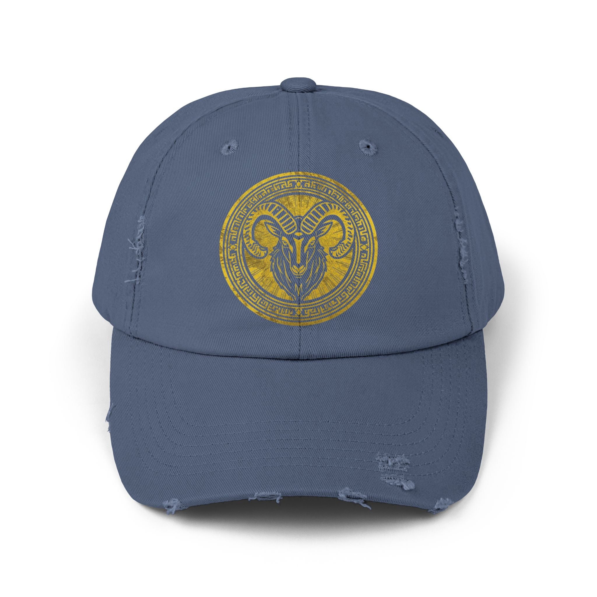 SABAS Capricorn Zodiac Sign Distressed Cap