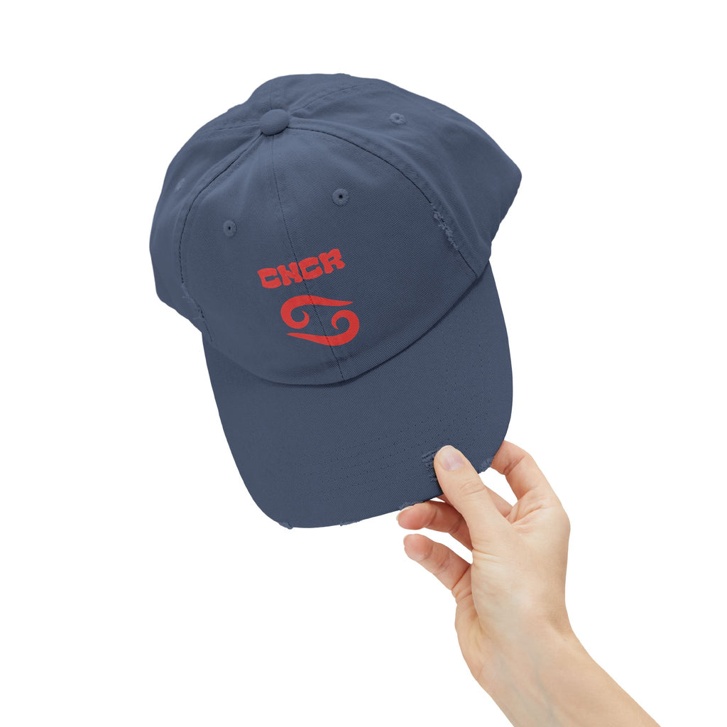 SABAS Cancer Zodiac Distressed Cap