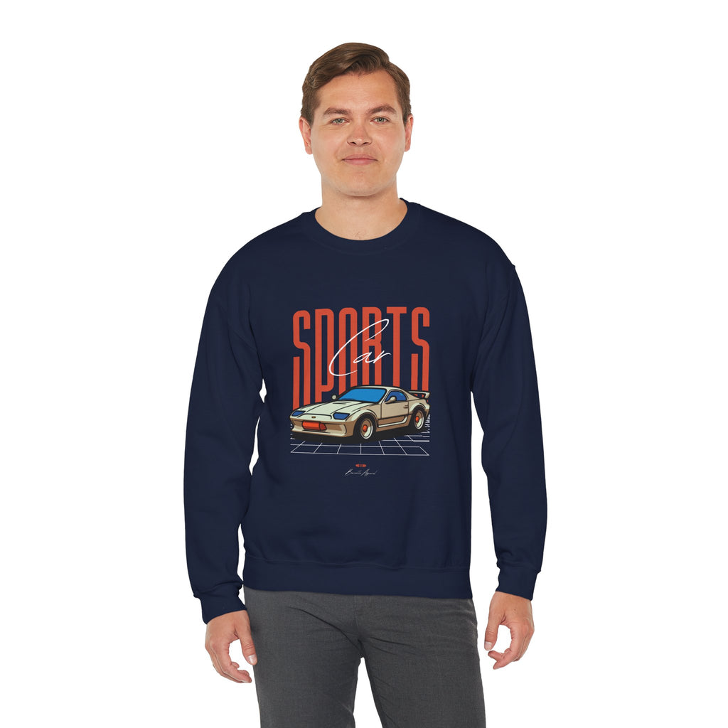 SABAS-Sports Car Sweatshirt — Vintage Racing Graphic Crewneck