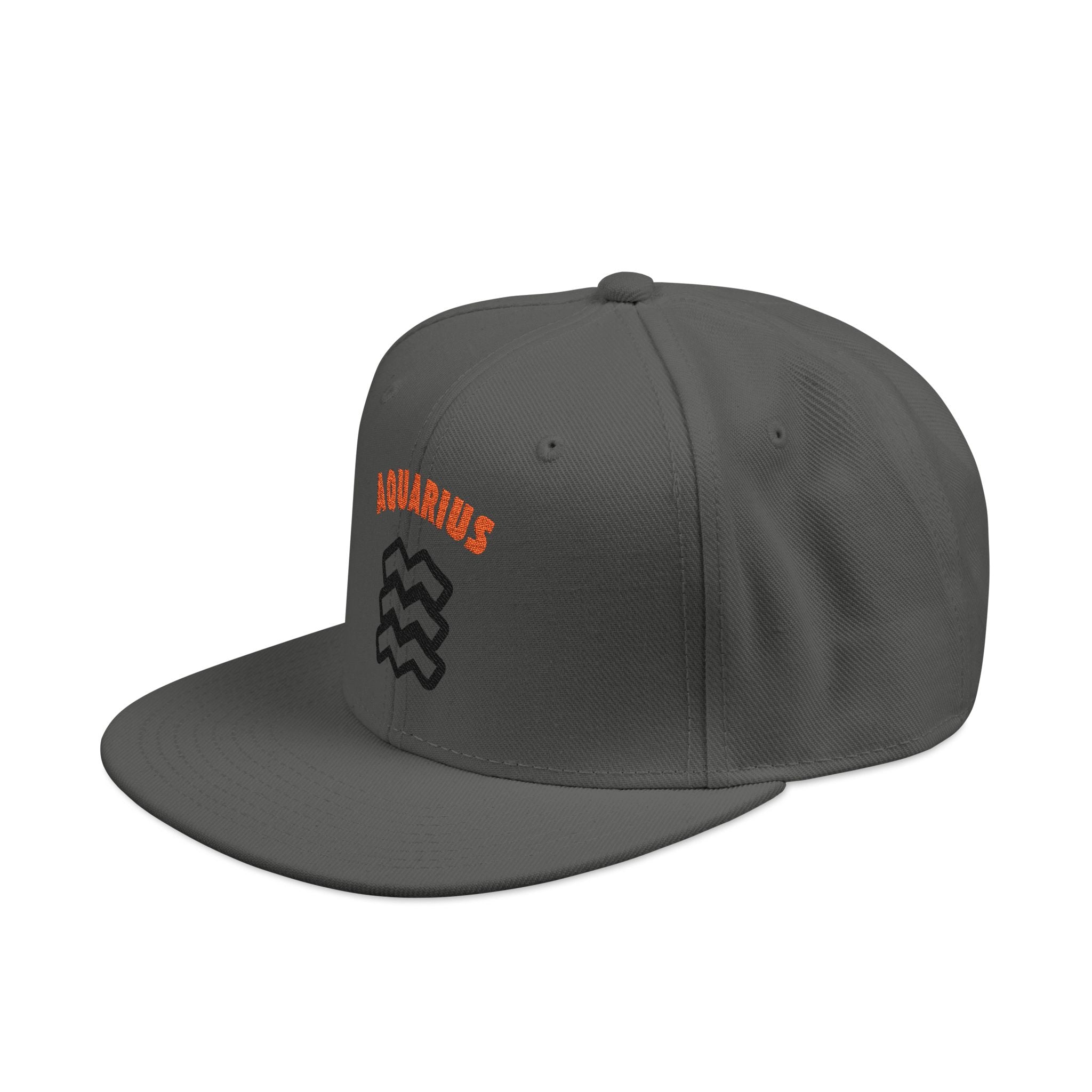 SABAS Embroidered Snapback Hat - Aquarius Zodiac Sign