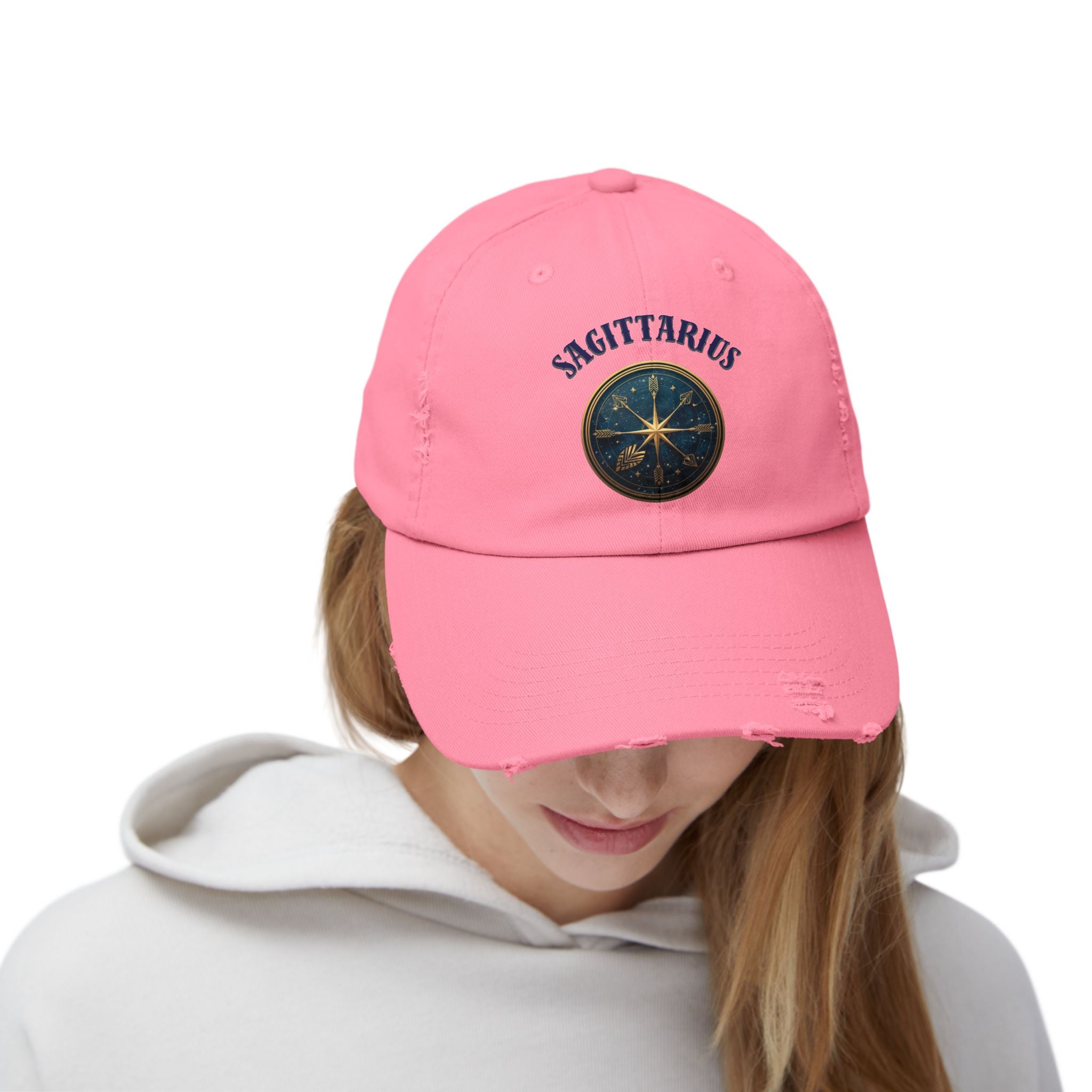 SABAS Sagittarius Distressed Cap Zodiac Star Compass Cap