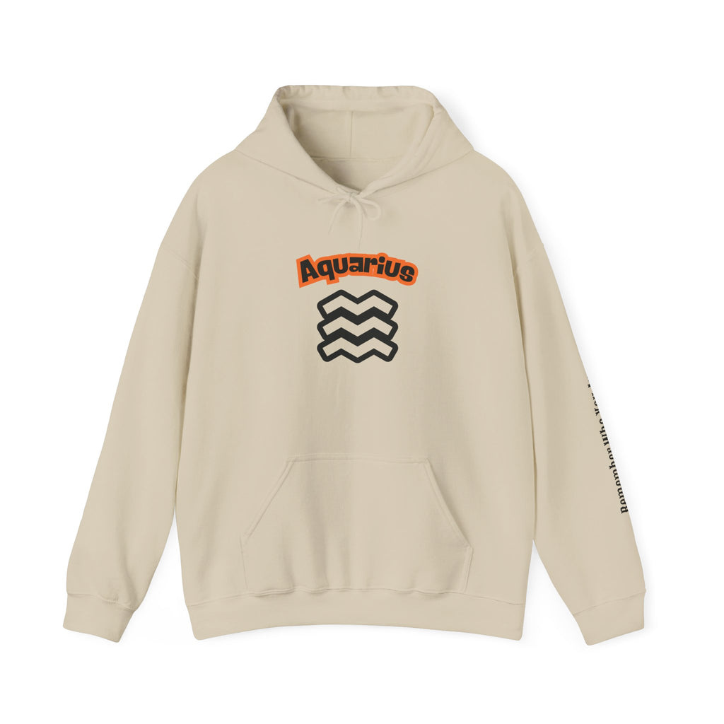 SABAS Aquarius Hoodie — Zodiac Graphic Hooded Sweatshirt Unisex